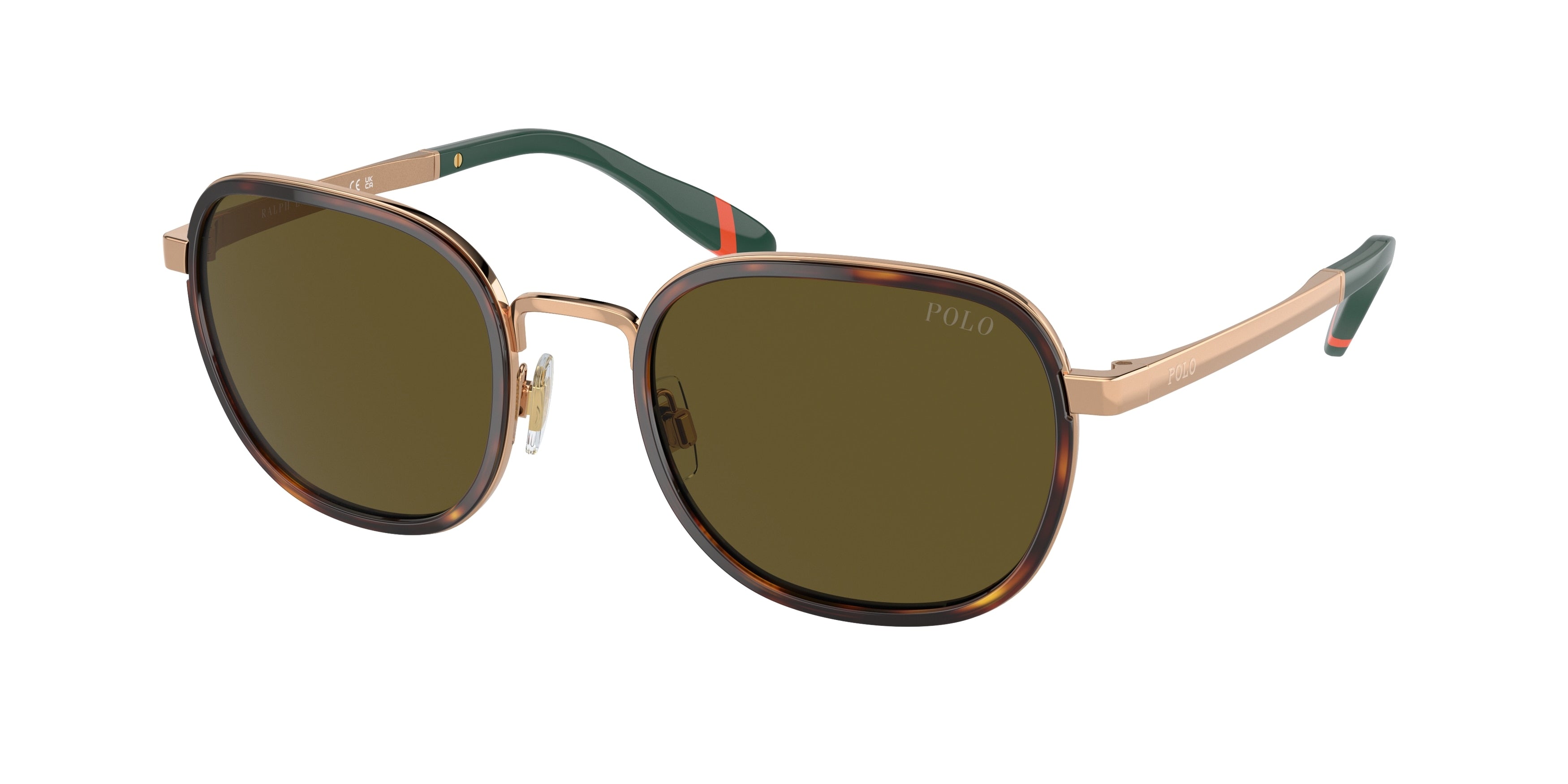 Polo PH3151 Square Sunglasses  944973-Havana/Antique Gold 54-145-22 - Color Map Tortoise