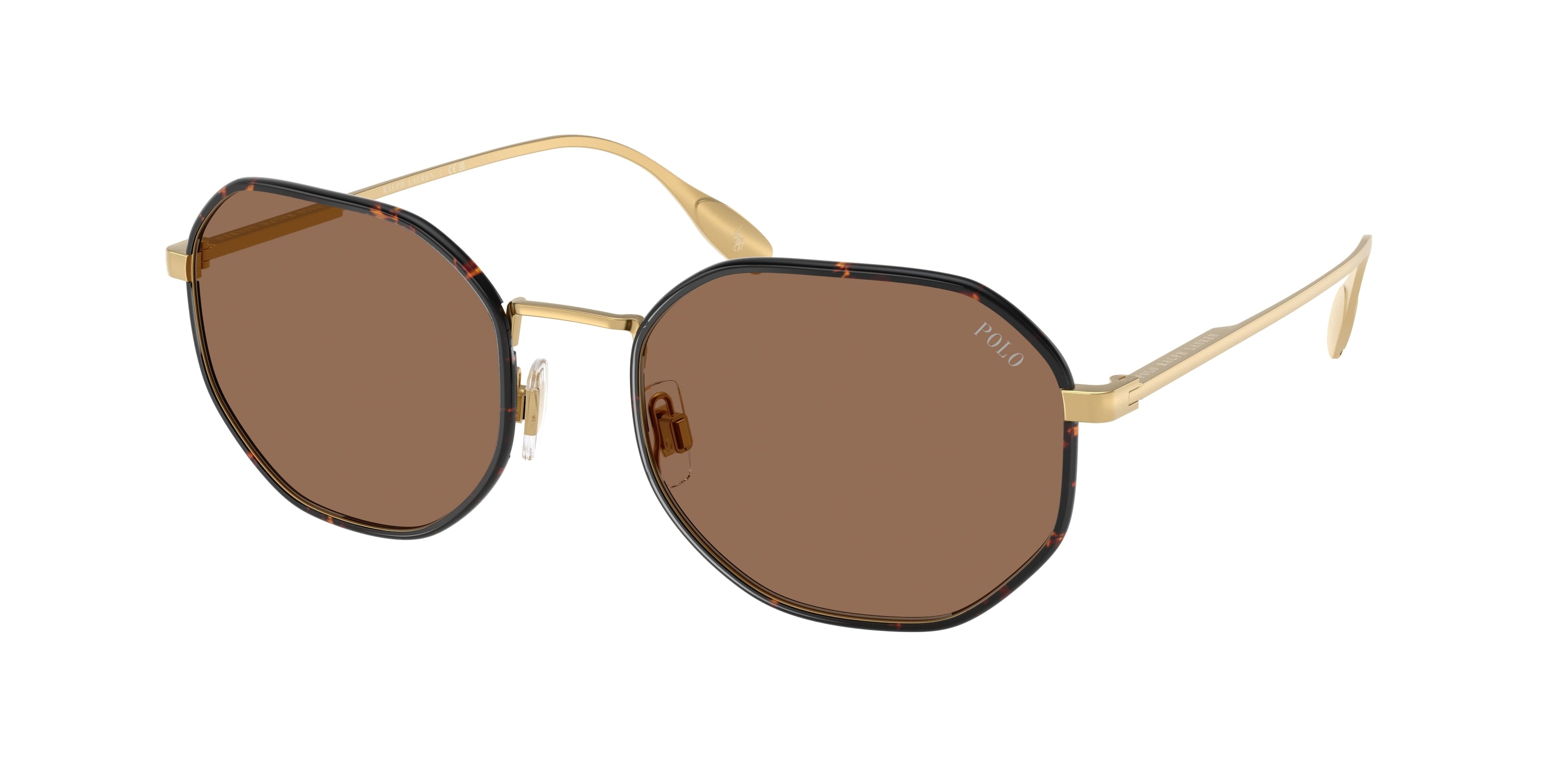 Polo PH3157 Pillow Sunglasses  947773-Semishiny Gold 56-145-20 - Color Map Gold