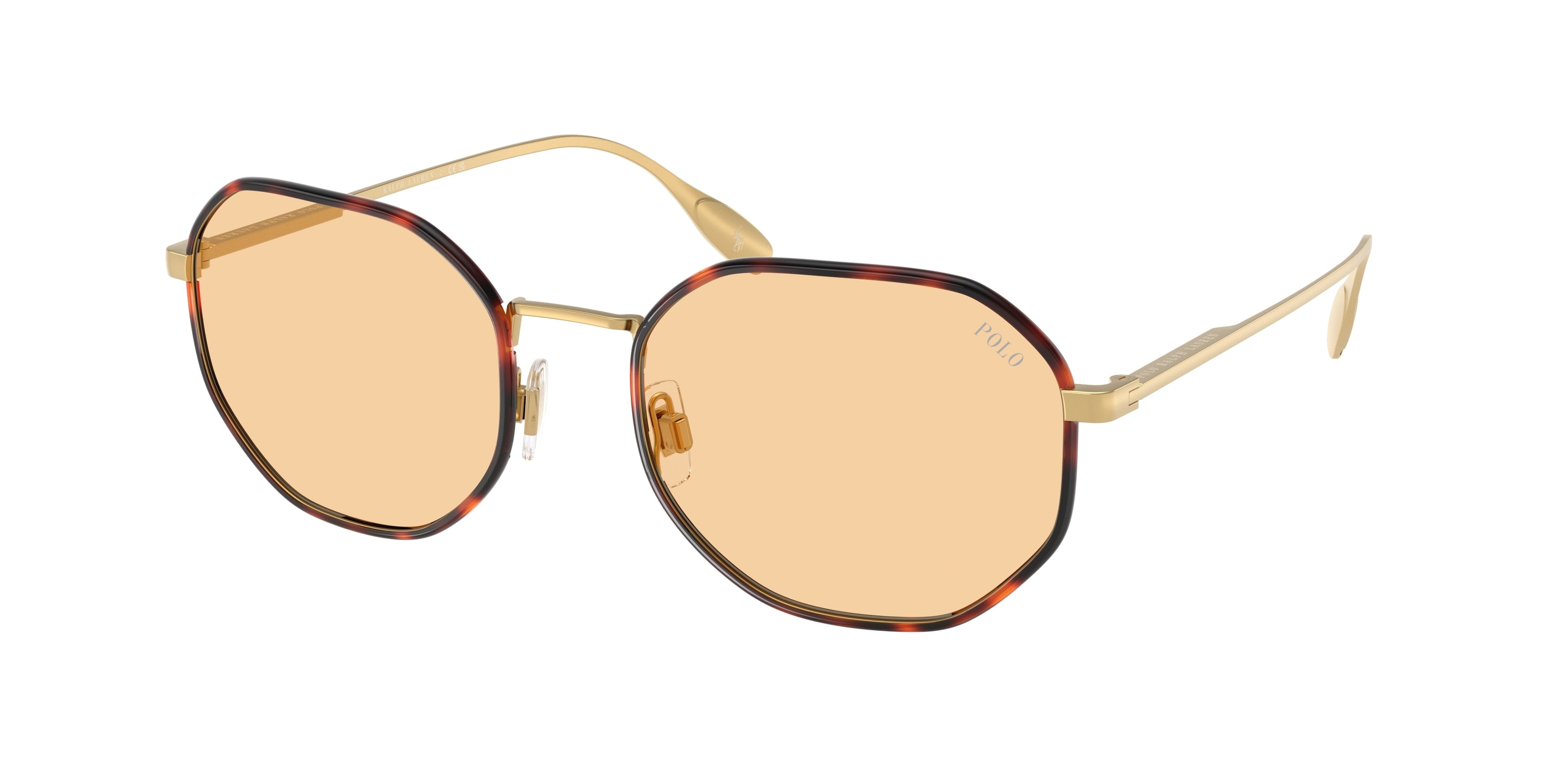 Polo PH3157 Pillow Sunglasses  9477/7-Semishiny Gold 56-145-20 - Color Map Gold