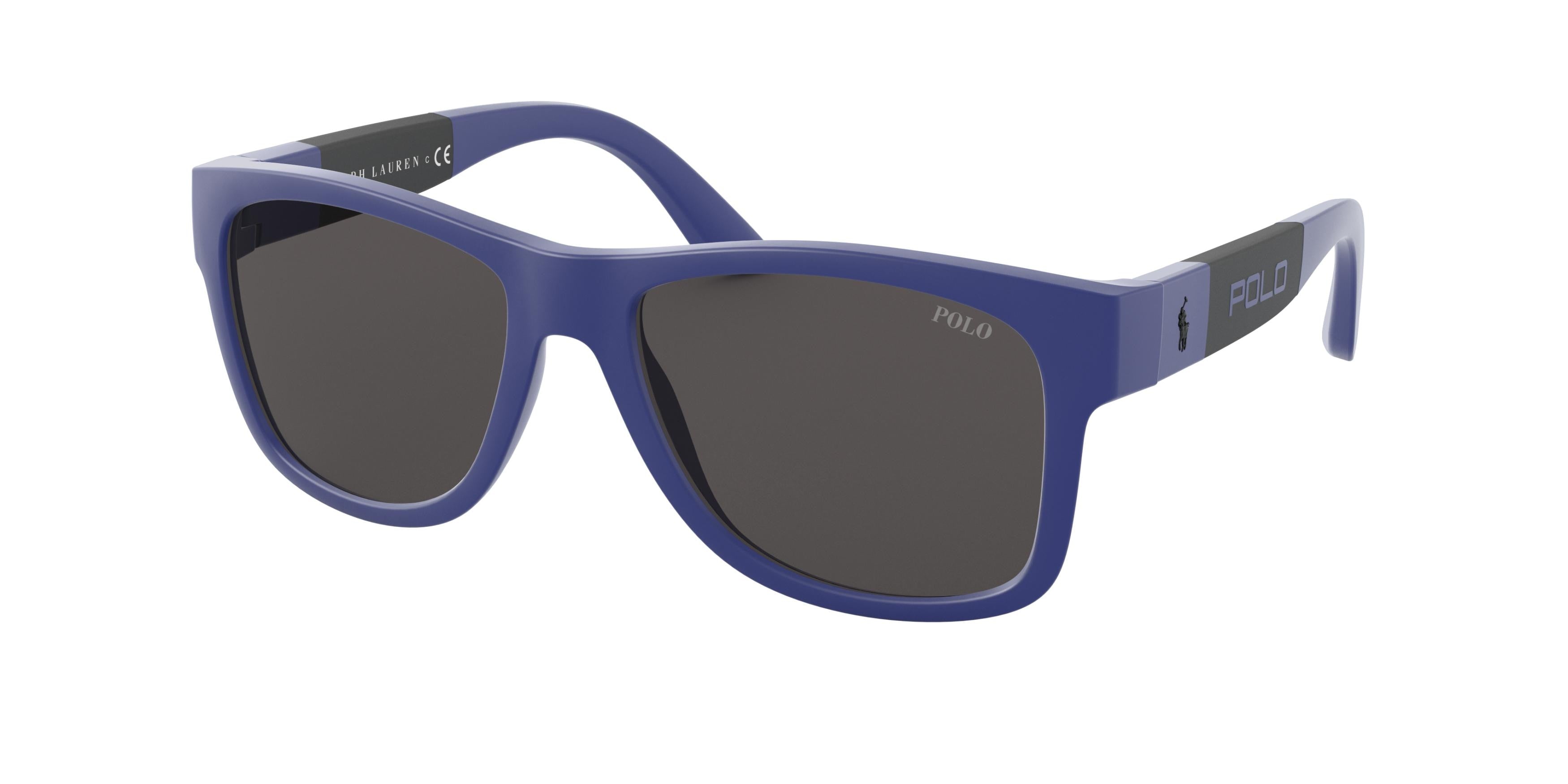 Polo PH4162 Pillow Sunglasses  580887-Matte Royal Blue 54-140-17 - Color Map Blue