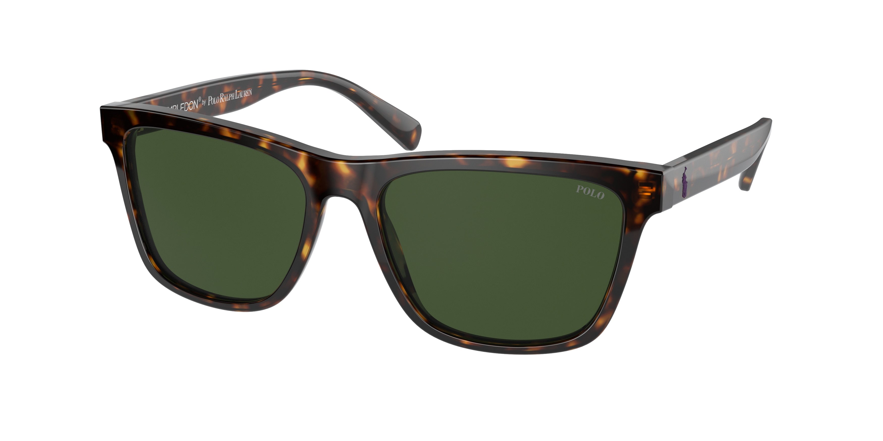 Polo PH4167 Rectangle Sunglasses  500371-Shiny Dark Havana Wimbledon 56-145-17 - Color Map Tortoise