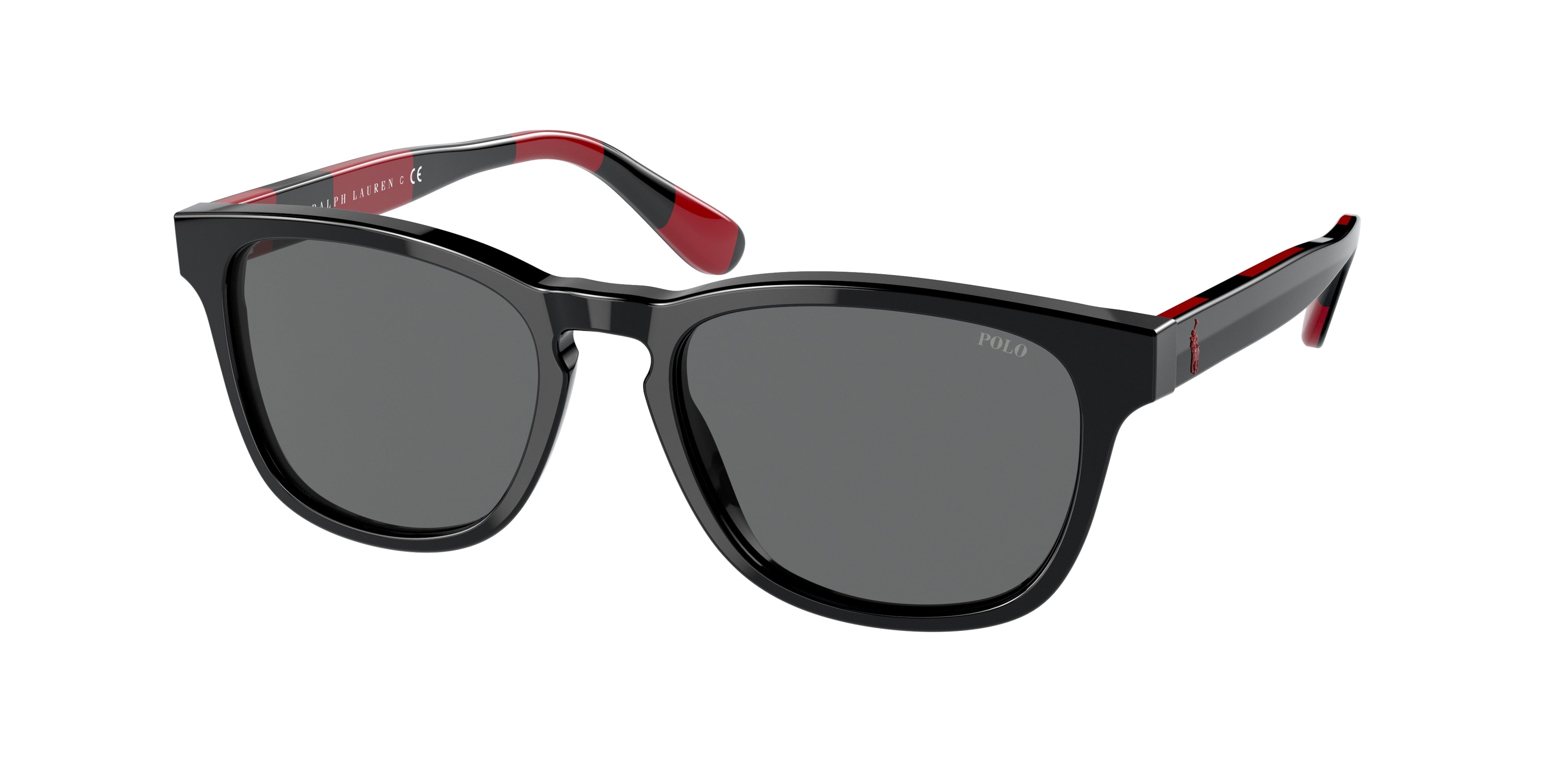 Polo PH4170 Pillow Sunglasses  500187-Shiny Black 53-145-18 - Color Map Black