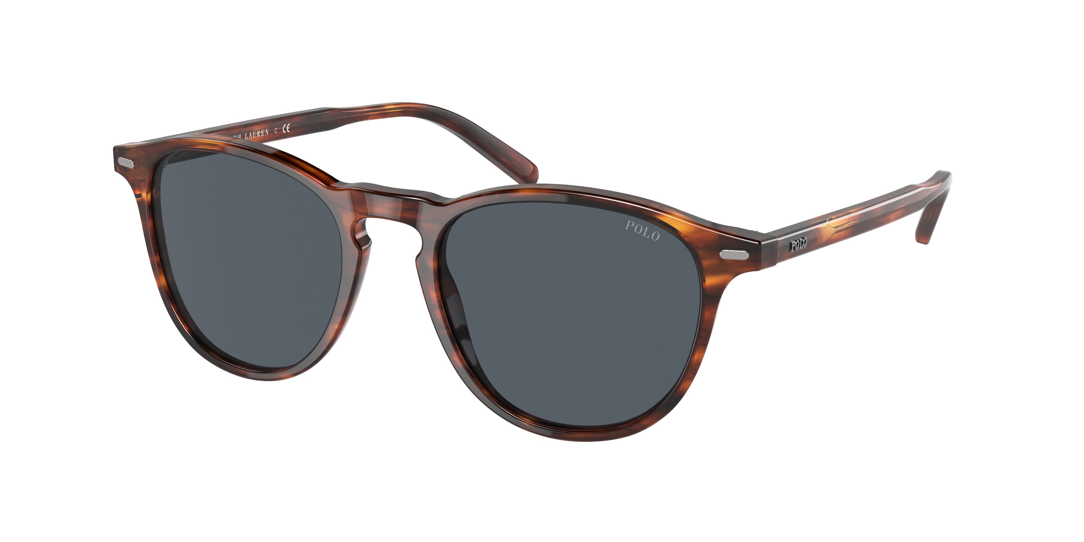 Polo PH4181F Phantos Sunglasses  500787-Shiny Striped Havana 53-145-18 - Color Map Tortoise