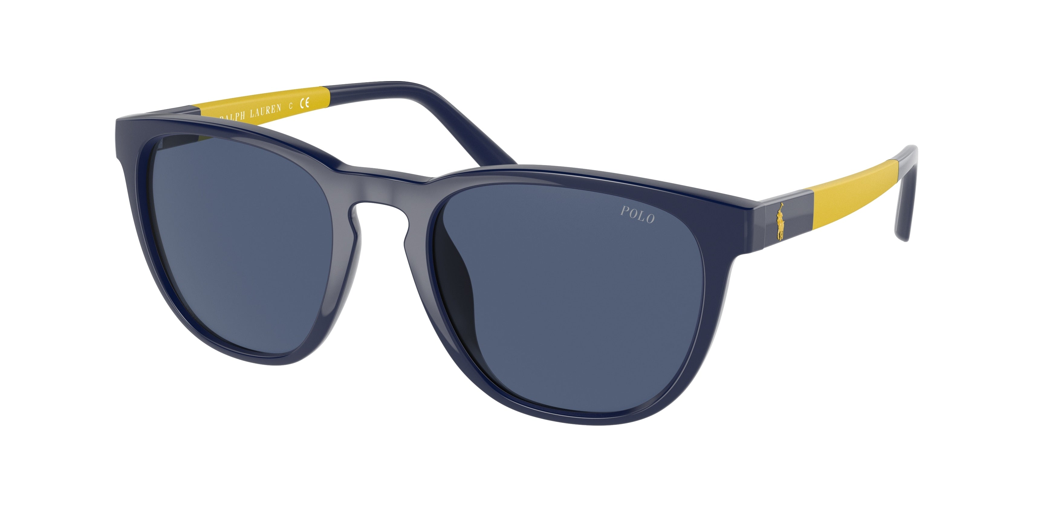 Polo PH4182U Pillow Sunglasses  547080-Shiny Navy Blue 53-145-20 - Color Map Blue