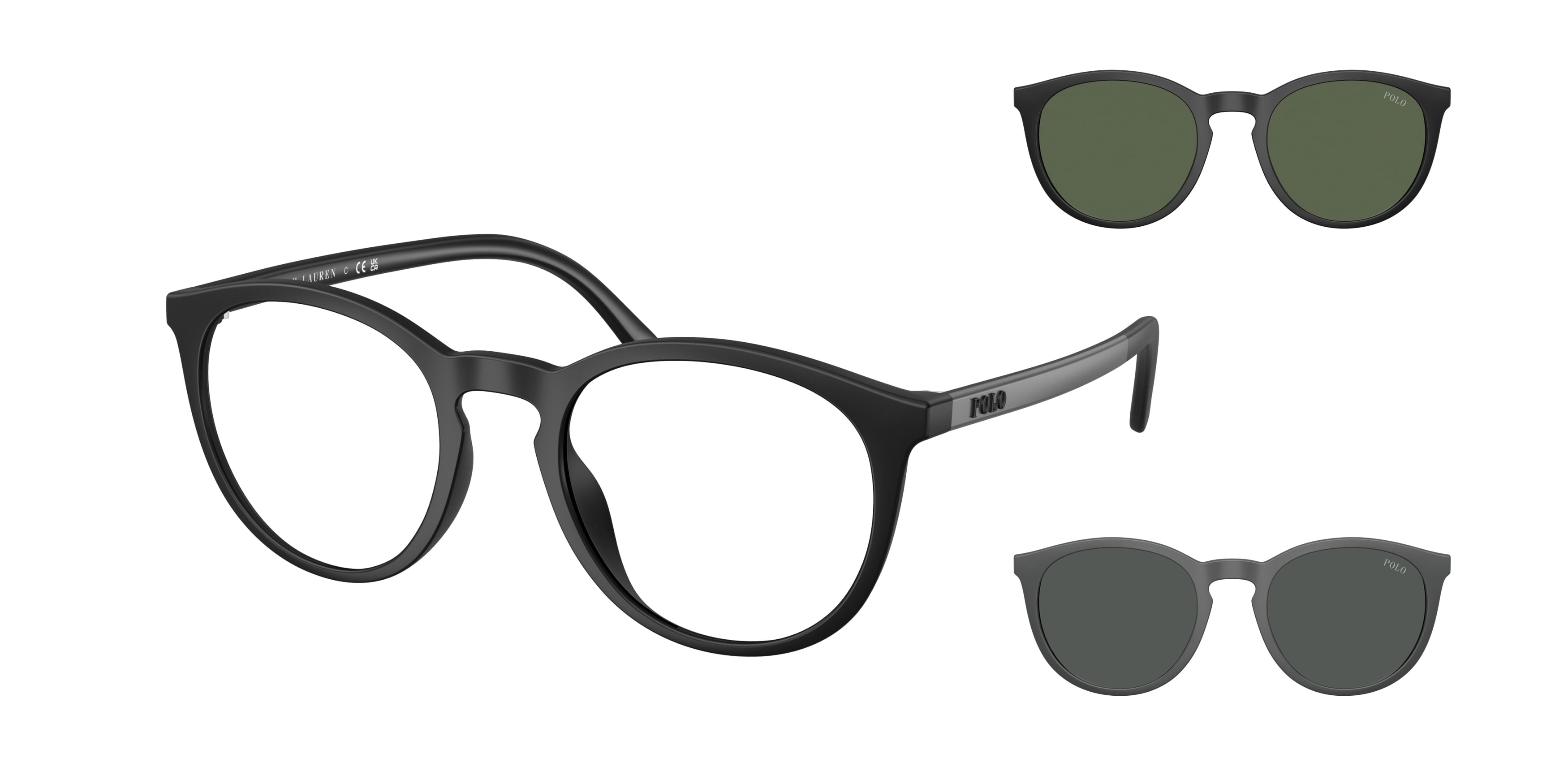Polo PH4183U Phantos Sunglasses  50019A-Matte Black 52-145-20 - Color Map Black