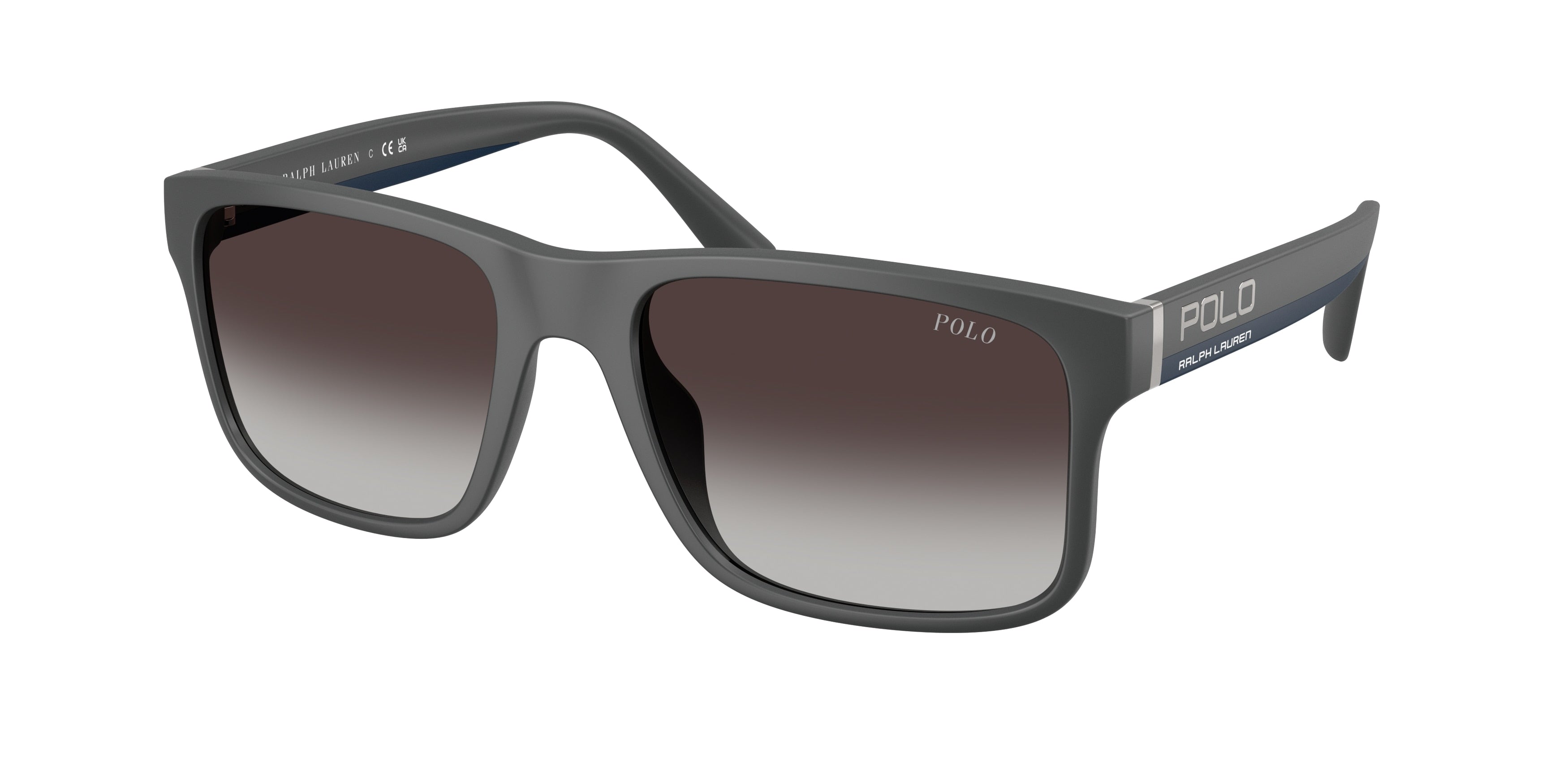 Polo PH4195U Irregular Sunglasses  55898G-Matte Dark Grey 57-145-19 - Color Map Grey