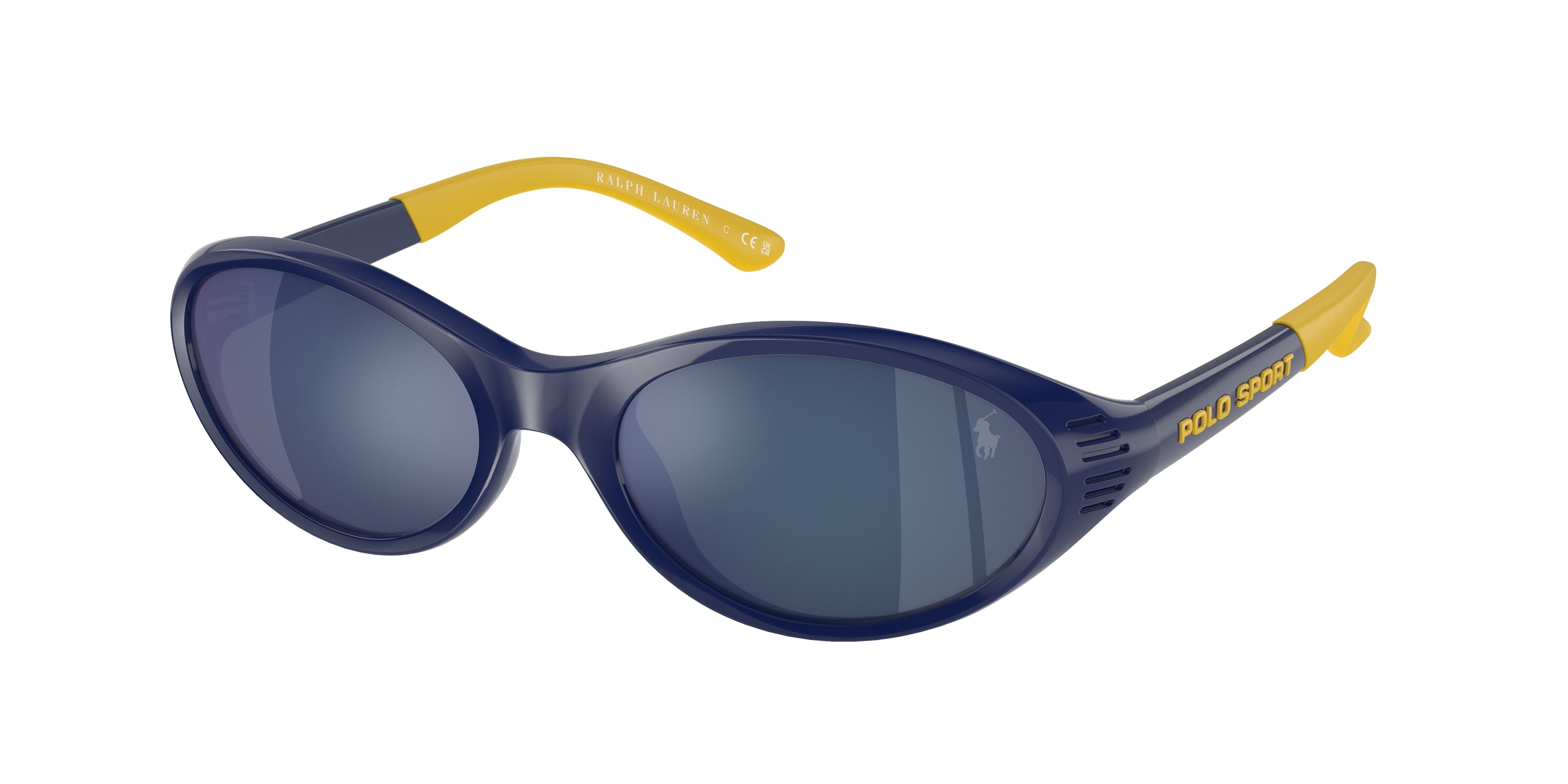 Polo PH4197U Oval Sunglasses  588655-Shiny Heritage Blue 56-145-19 - Color Map Blue
