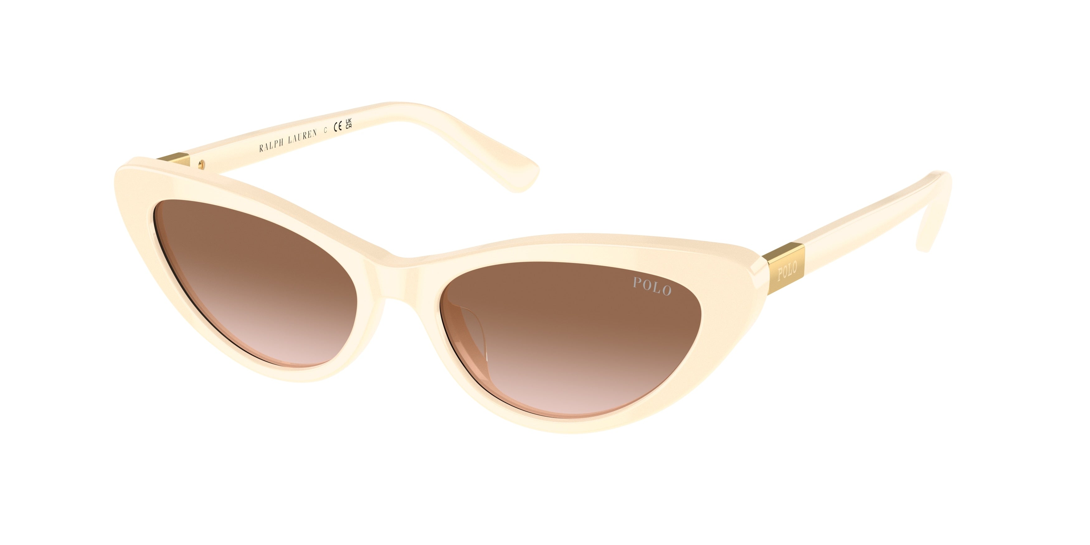 Polo PH4199U Cat Eye Sunglasses  605713-Shiny Cream 54-145-16 - Color Map Grey