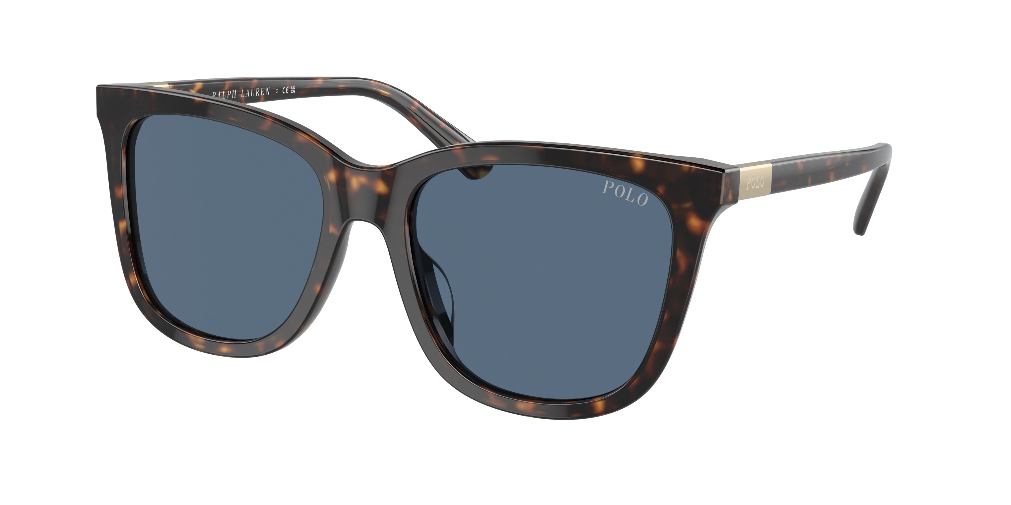Polo PH4201U Square Sunglasses  500380-Shiny Dark Havana 55-145-18 - Color Map Tortoise