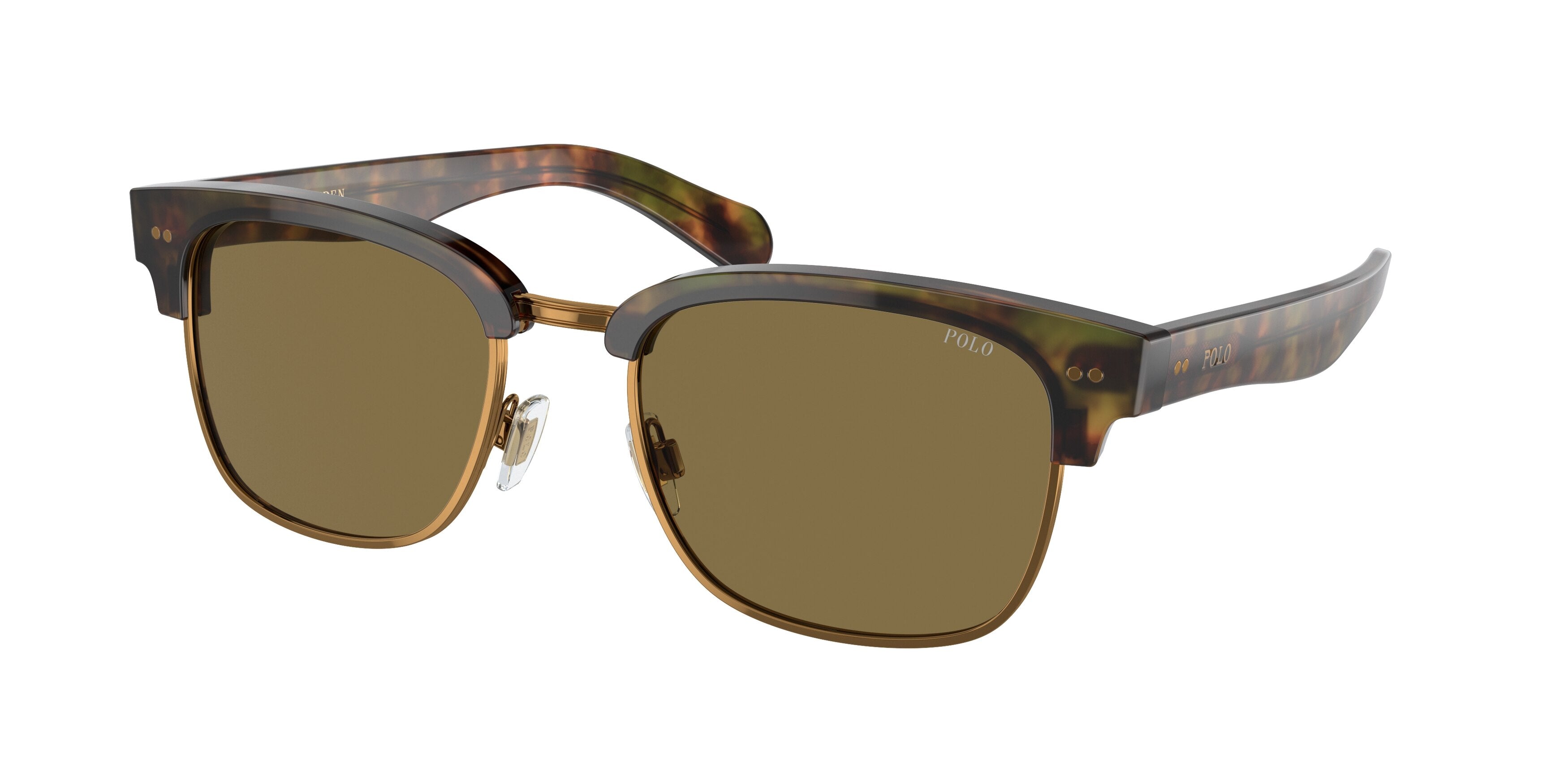 Polo PH4202 Square Sunglasses  501773-Shiny Beige Tortoise 55-145-21 - Color Map Tortoise