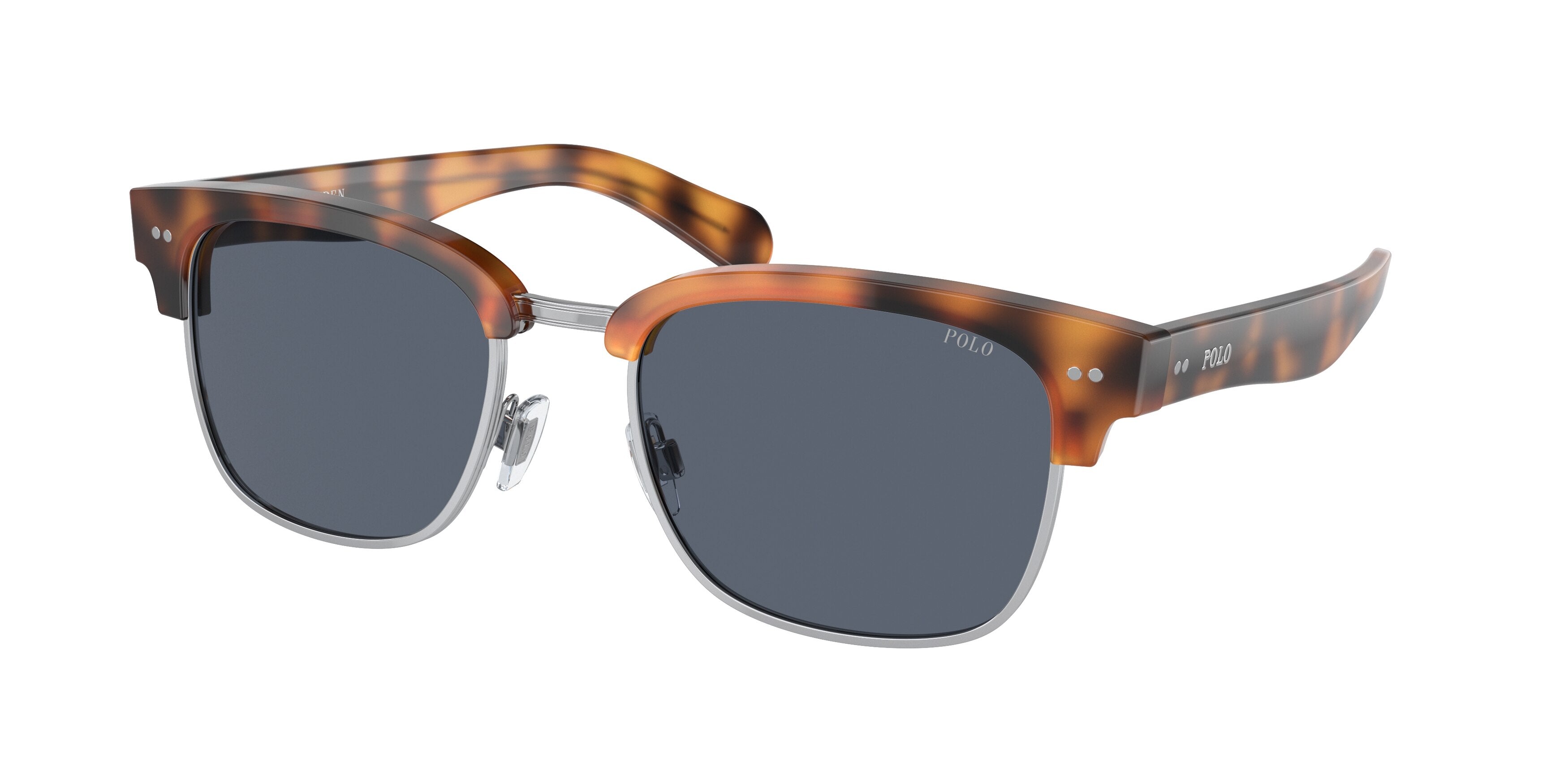 Polo PH4202 Square Sunglasses  608987-Shiny Red Havana 55-145-21 - Color Map Red