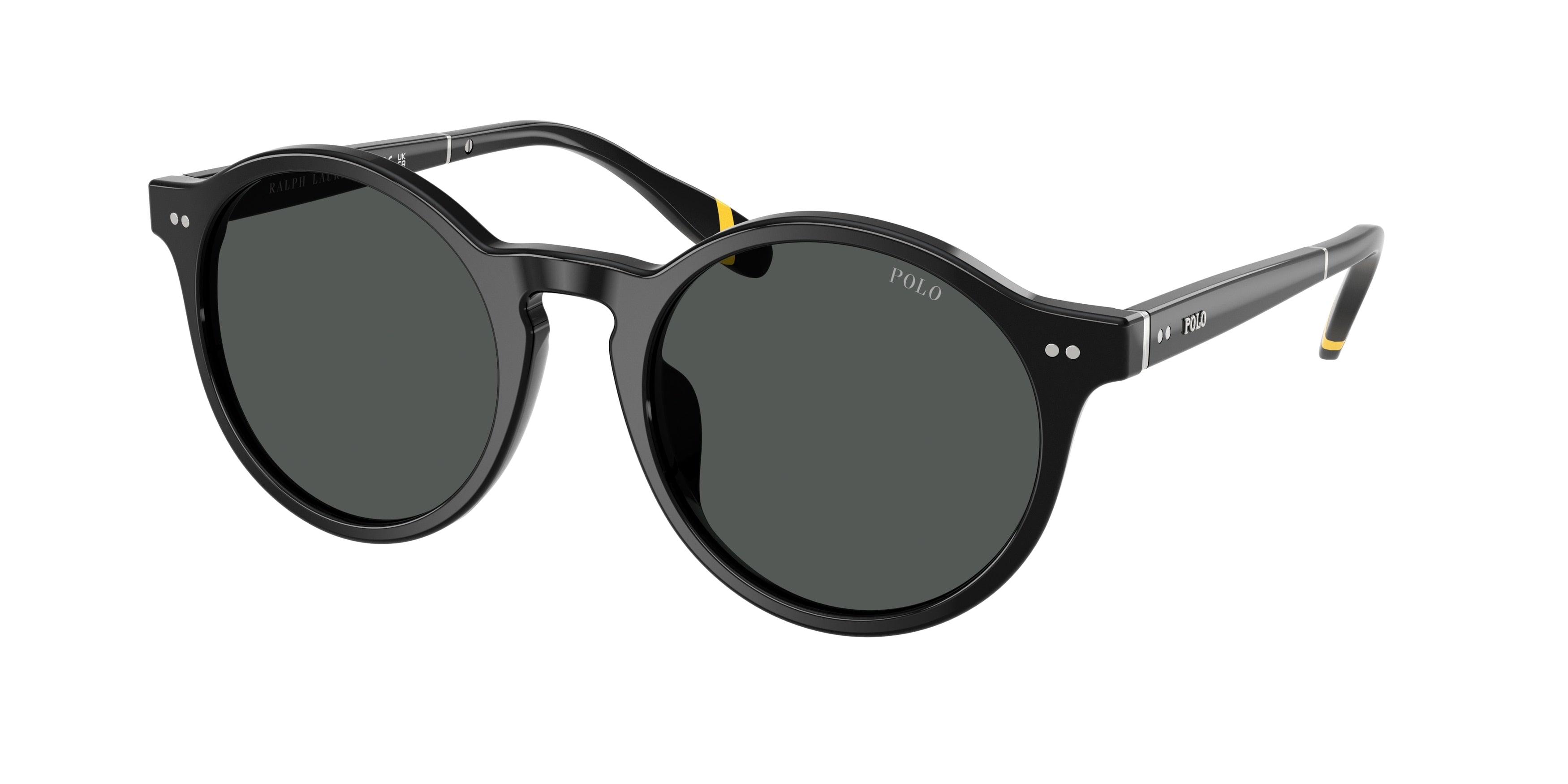Polo PH4204U Phantos Sunglasses  538587-Shiny Black 53-145-21 - Color Map Black