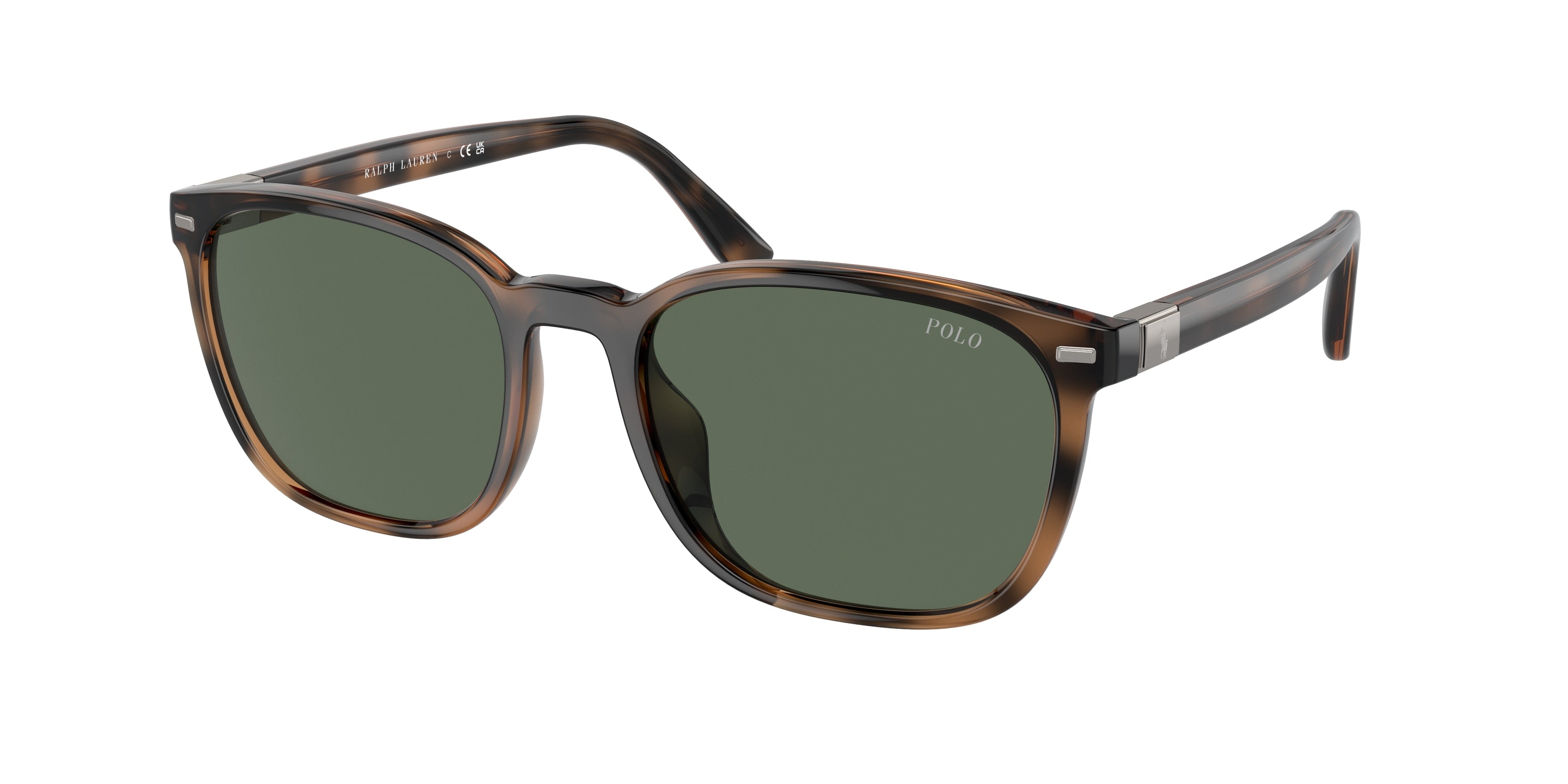 Polo PH4208U Square Sunglasses  597471-Shiny Havana 55-145-19 - Color Map Tortoise