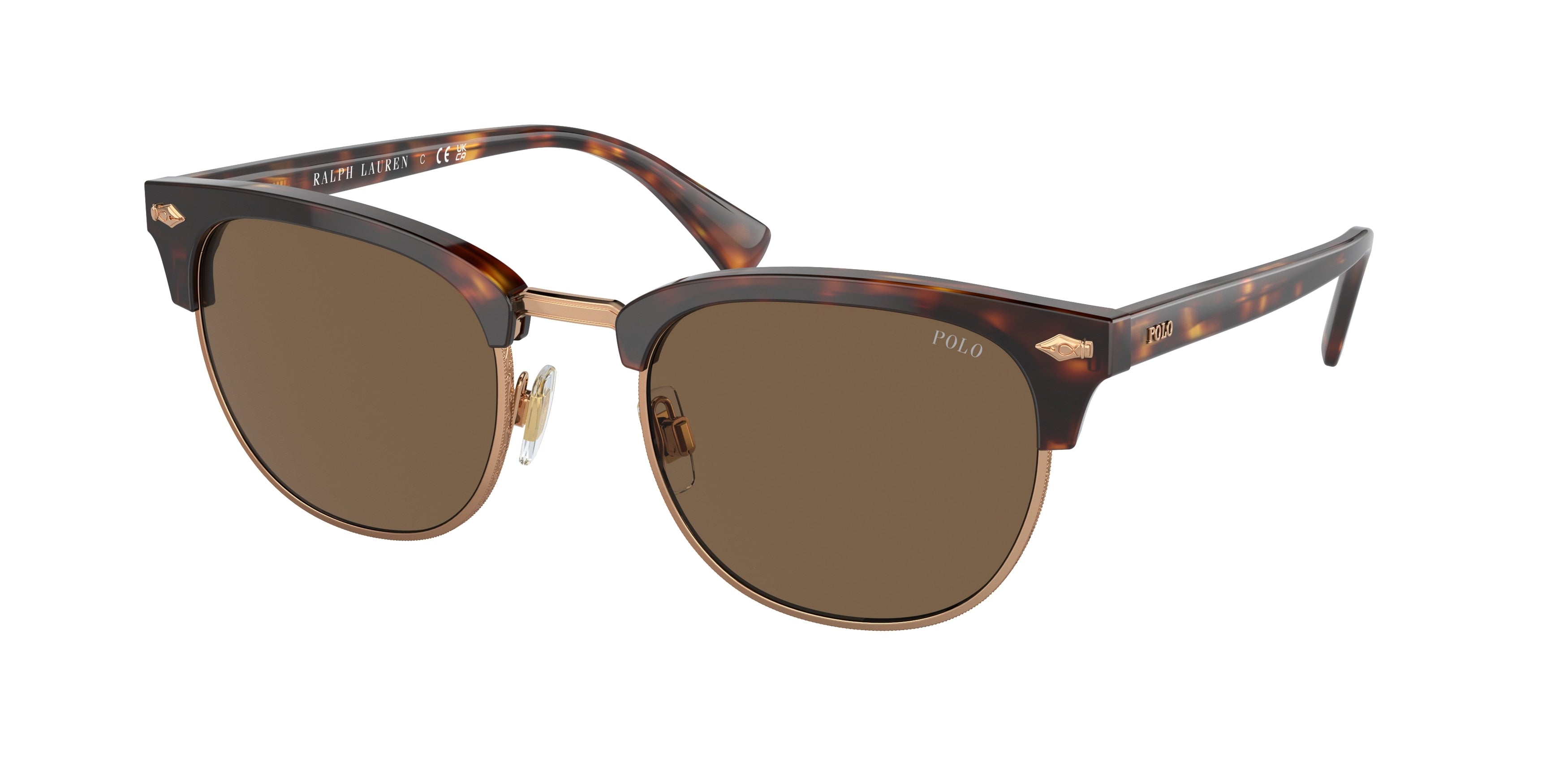Polo PH4217 Round Sunglasses  613773-Shiny Brown Tortoise 53-145-21 - Color Map Tortoise