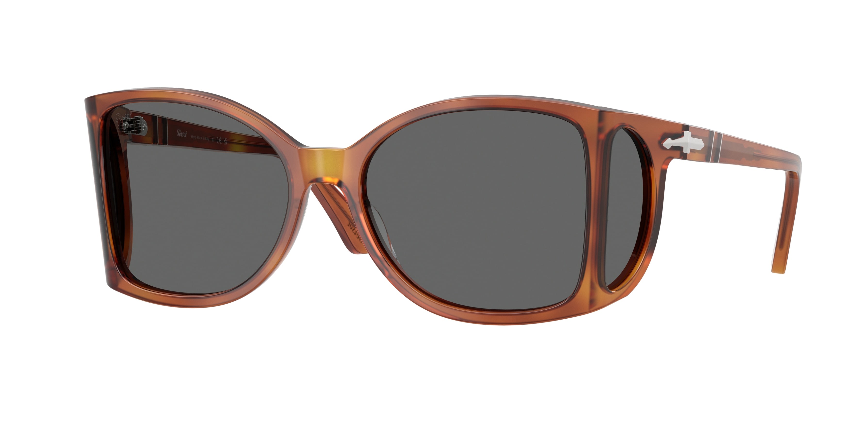 Persol PO0005 Square Sunglasses  96/B1-Terra Di Siena 55-125-17 - Color Map Brown