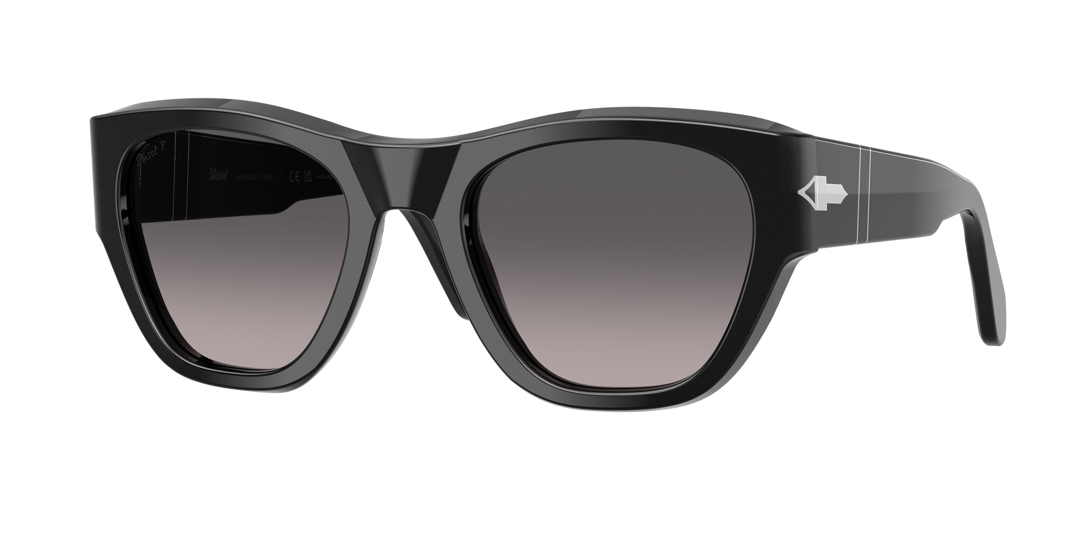 Persol PO0054S Pillow Sunglasses  95/M3-Black 53-145-22 - Color Map Black