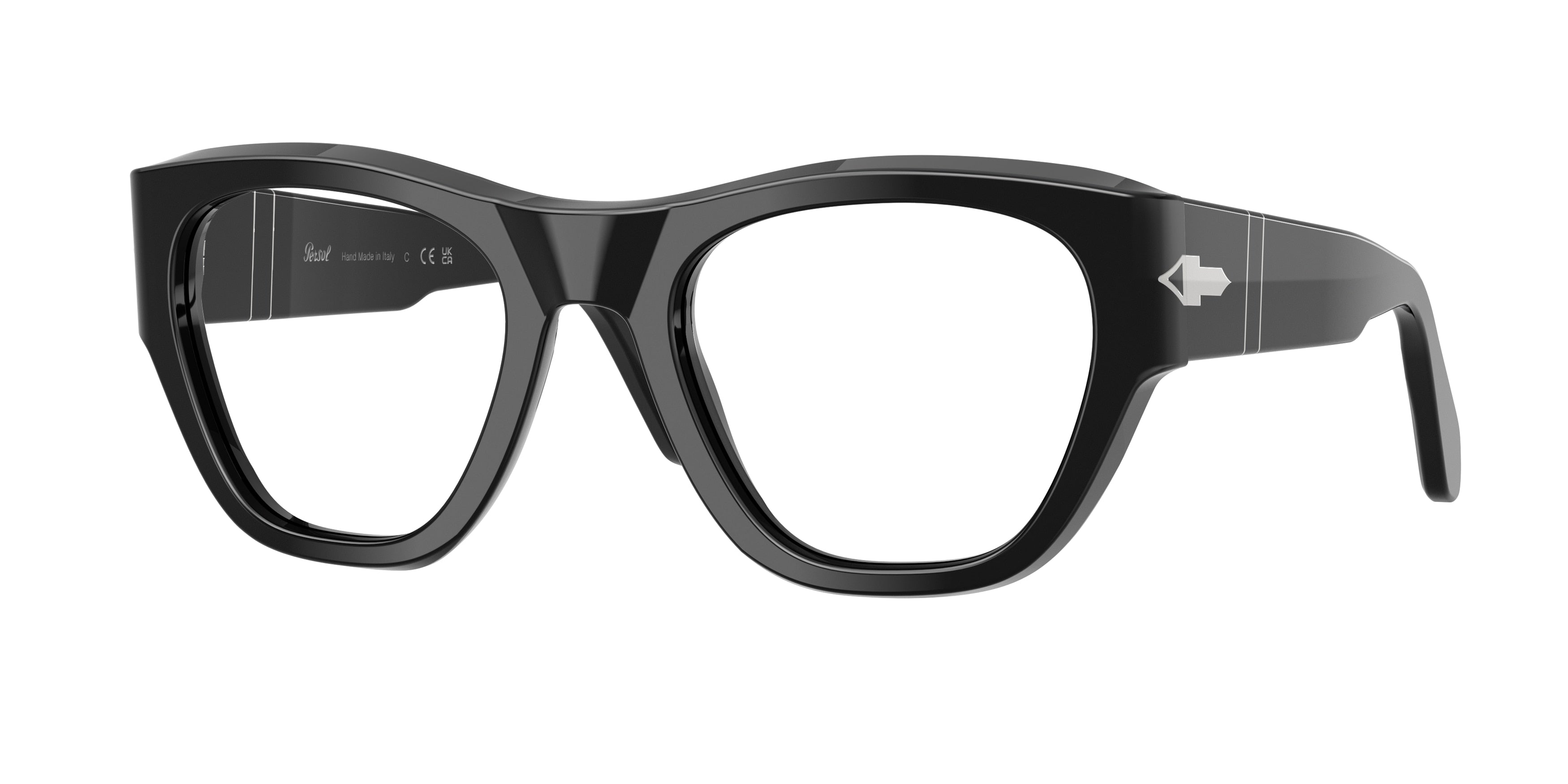 Persol PO0054V Pillow Eyeglasses  95-Black 53-145-22 - Color Map Black