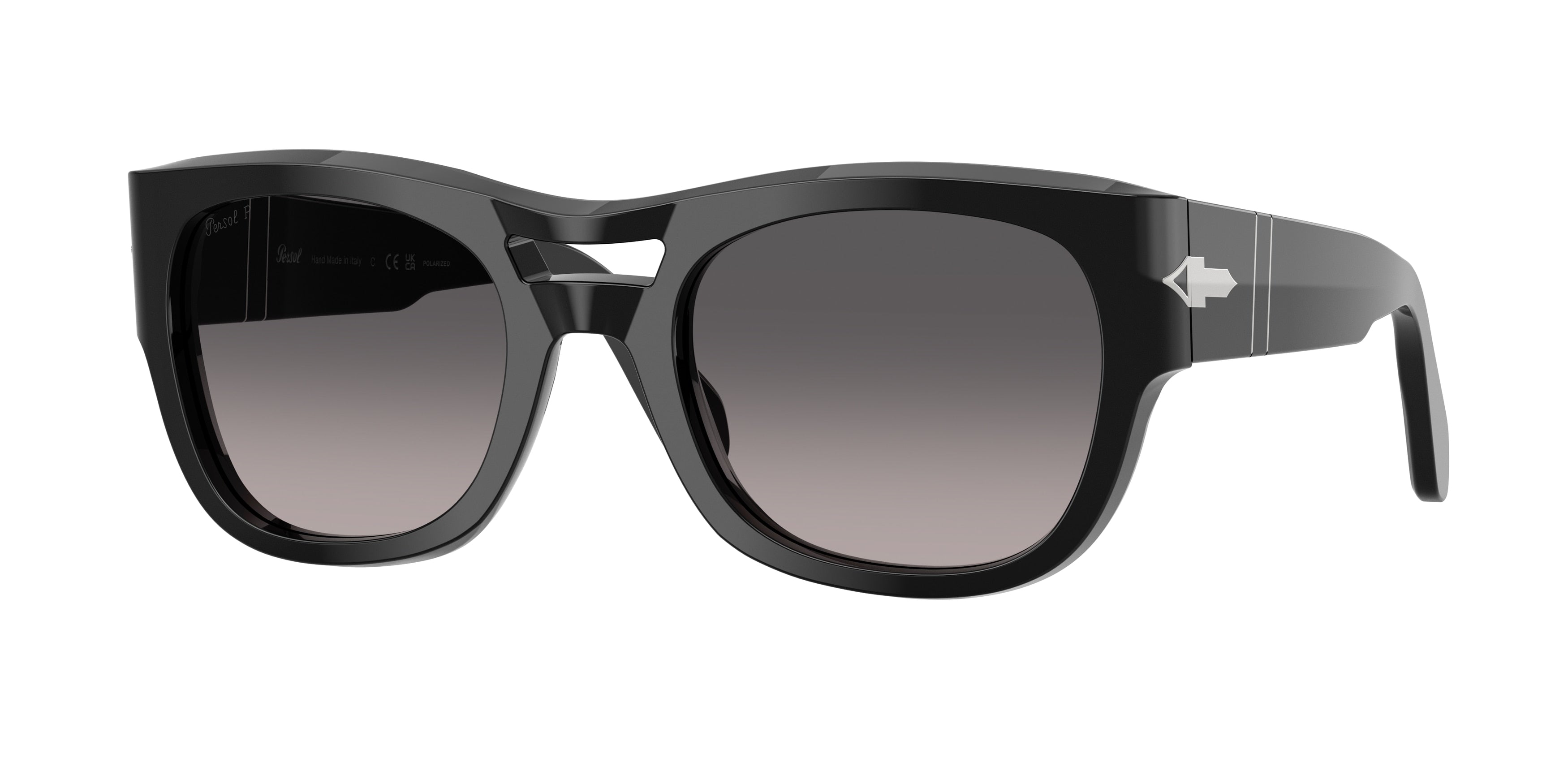 Persol PO0064S Pillow Sunglasses  95/M3-Black 54-145-22 - Color Map Black