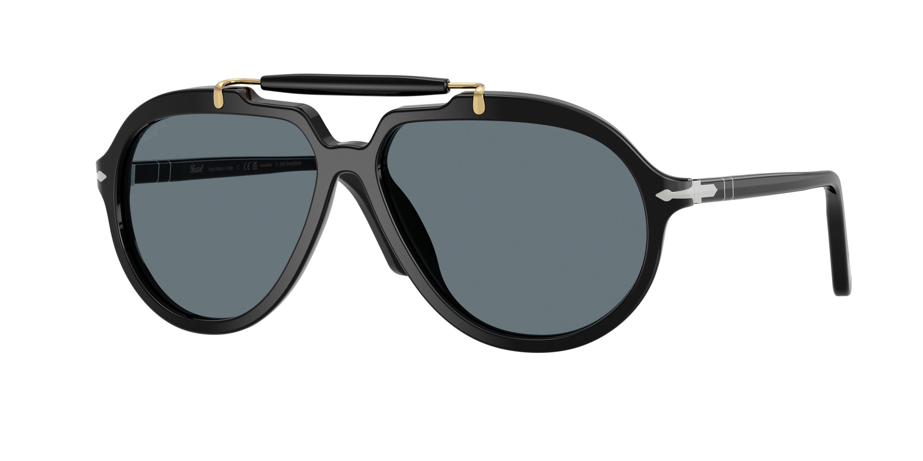 Persol PO0202S Square Sunglasses  95/3R-Black 57-140-13 - Color Map Black