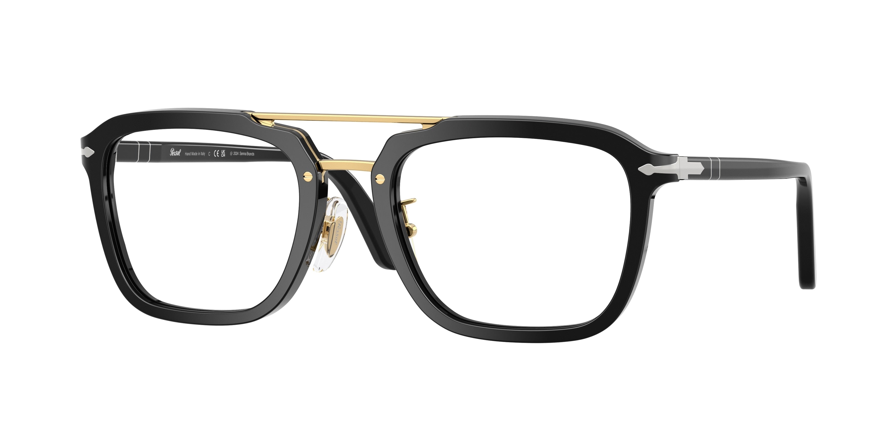 Persol PO0204V Square Eyeglasses  95-Black 54-140-21 - Color Map Black