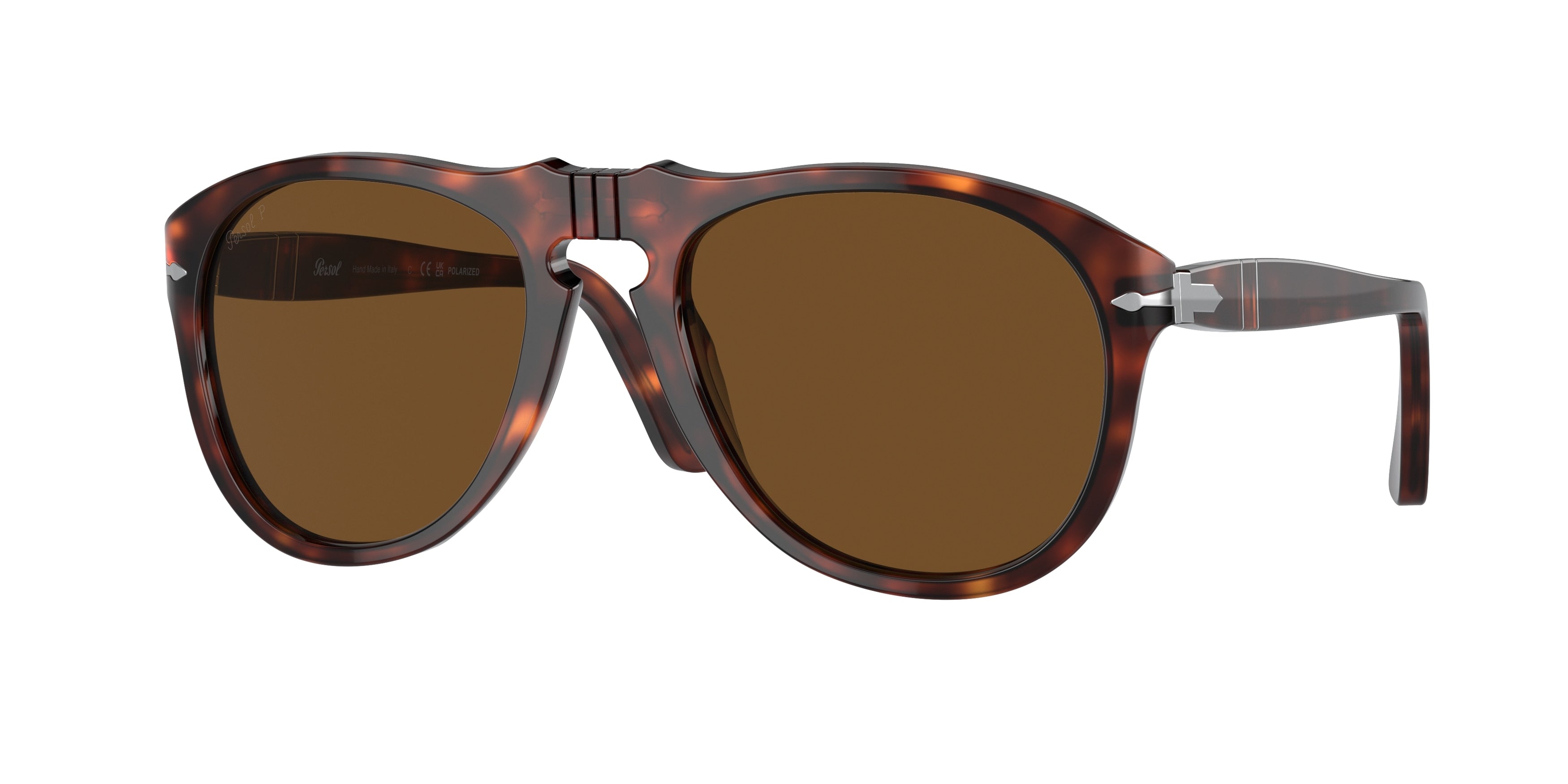 Persol PO0649 Pilot Sunglasses  24/57-Havana 54-140-20 - Color Map Tortoise