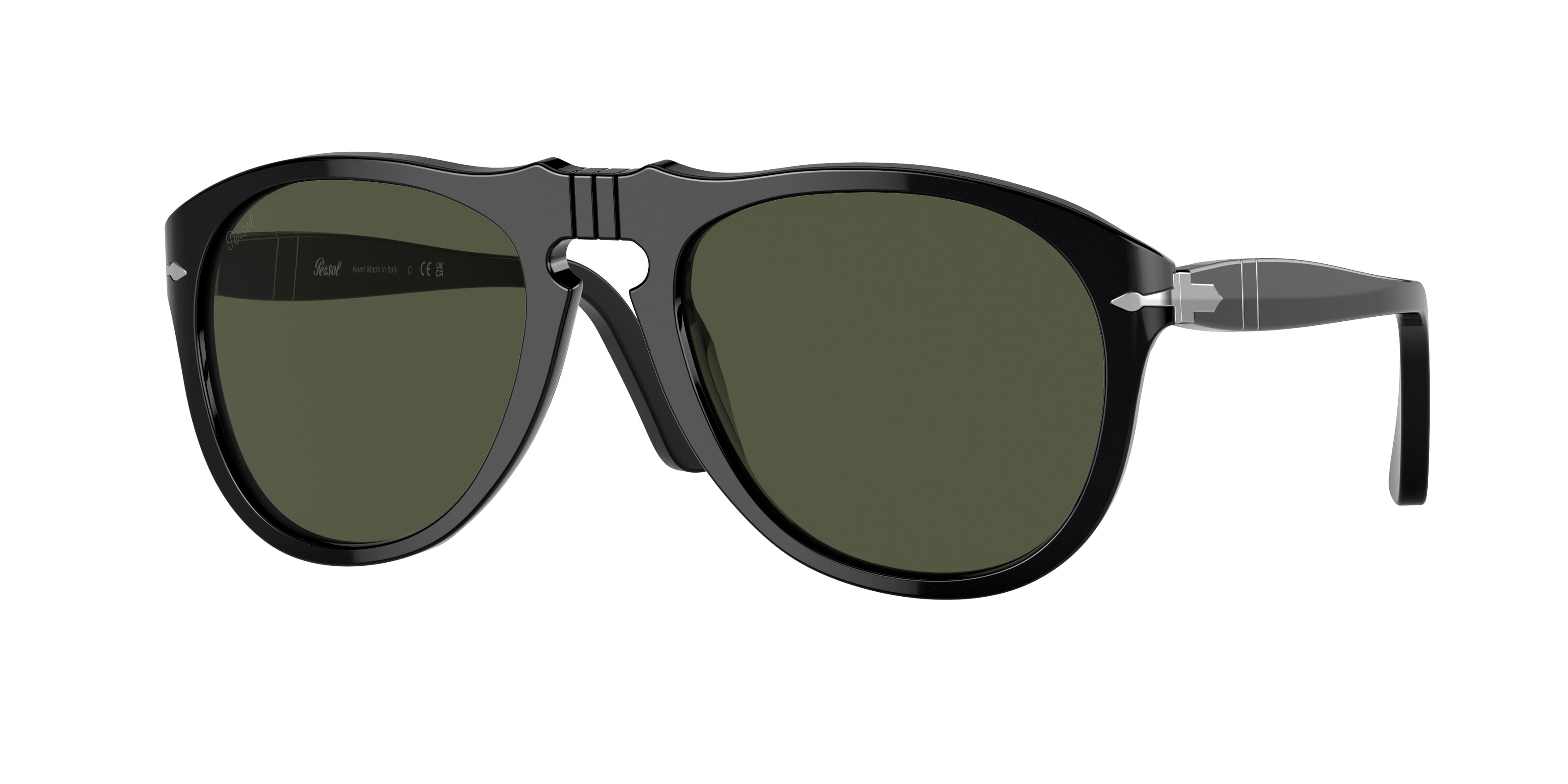 Persol PO0649 Pilot Sunglasses  95/31-Black 56-145-20 - Color Map Black