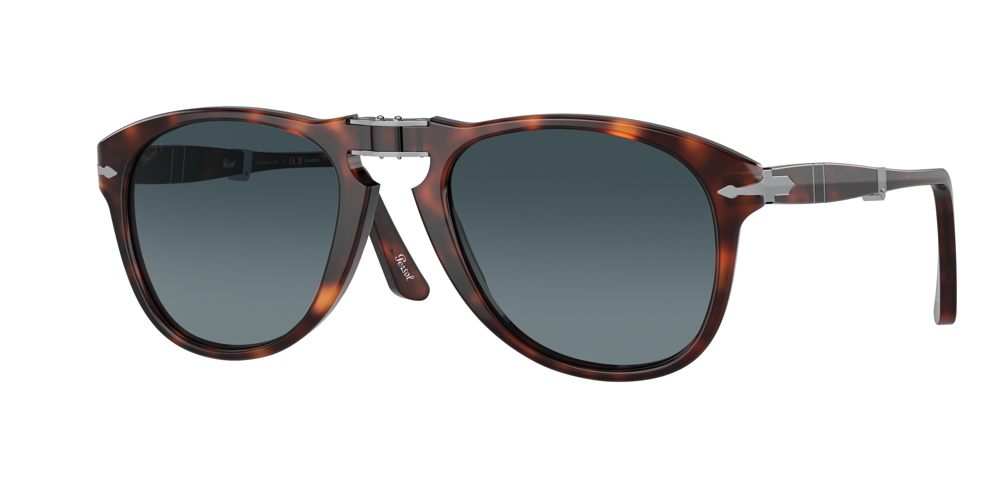 Persol FOLDING PO0714 Pilot Sunglasses  24/S3-Havana 54-140-21 - Color Map Tortoise