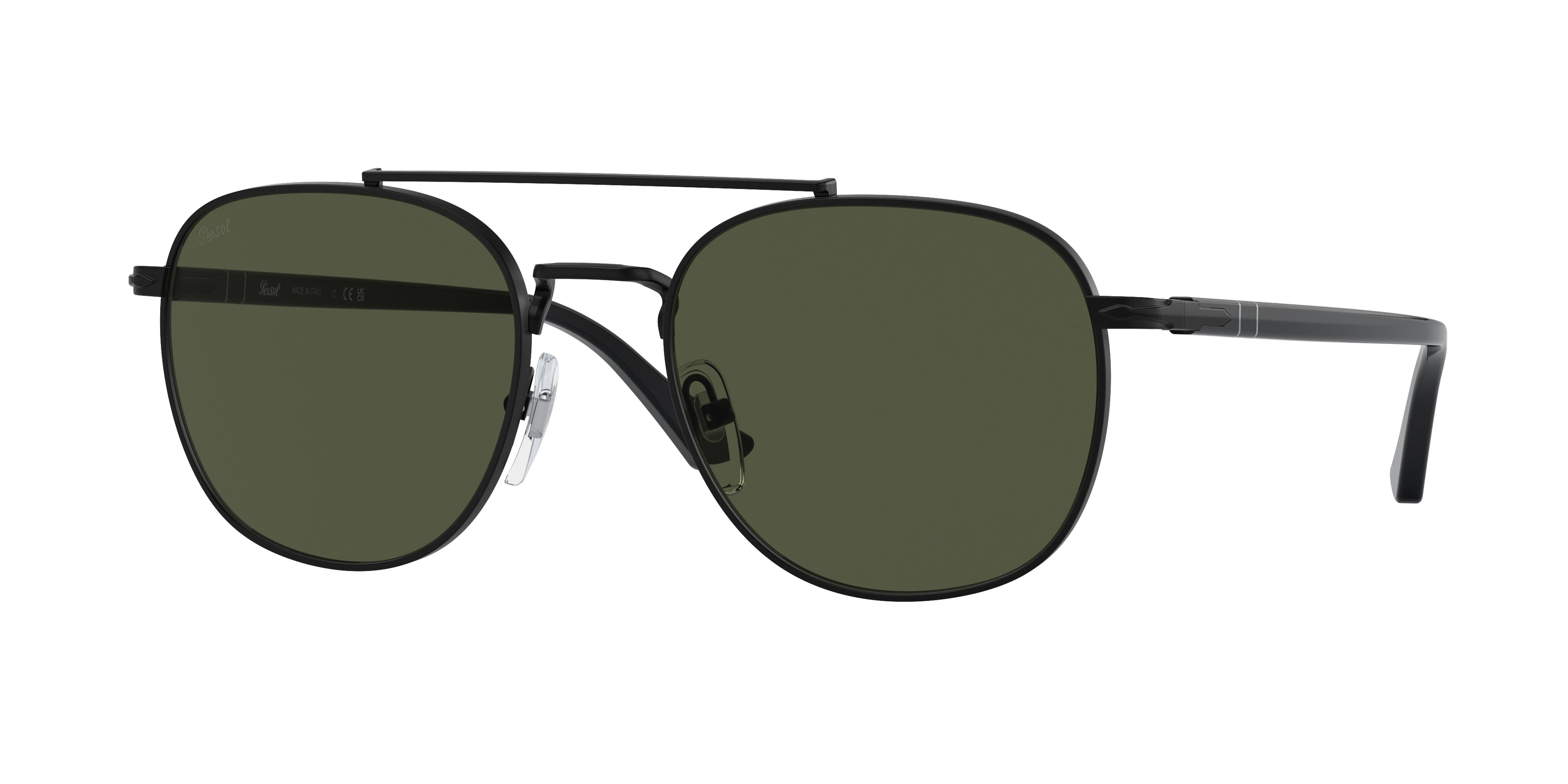 Persol PO1006S Pillow Sunglasses  107831-Black 55-145-20 - Color Map Black