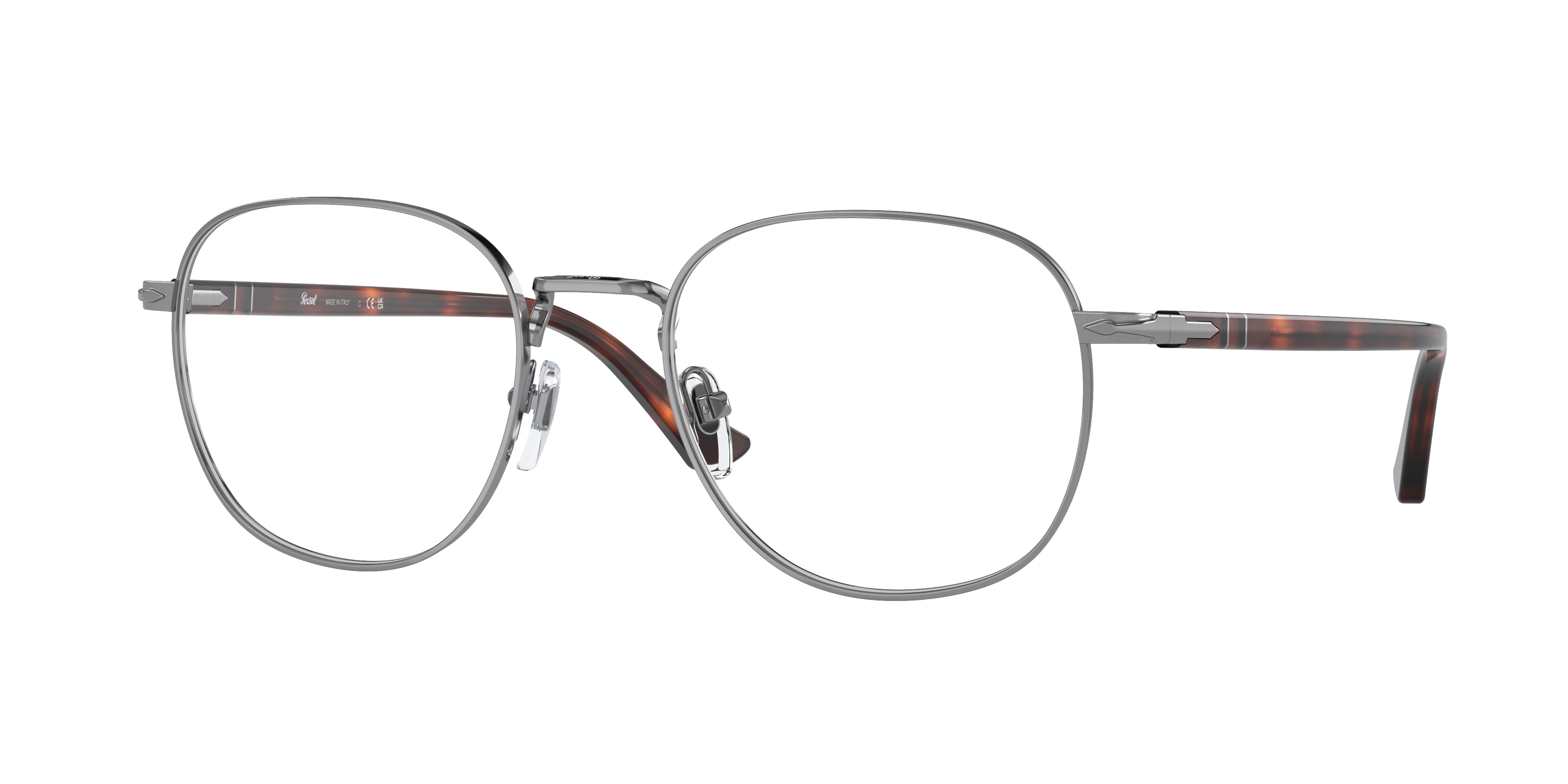 Persol PO1007V Pillow Eyeglasses  513-Gunmetal 53-145-20 - Color Map Grey