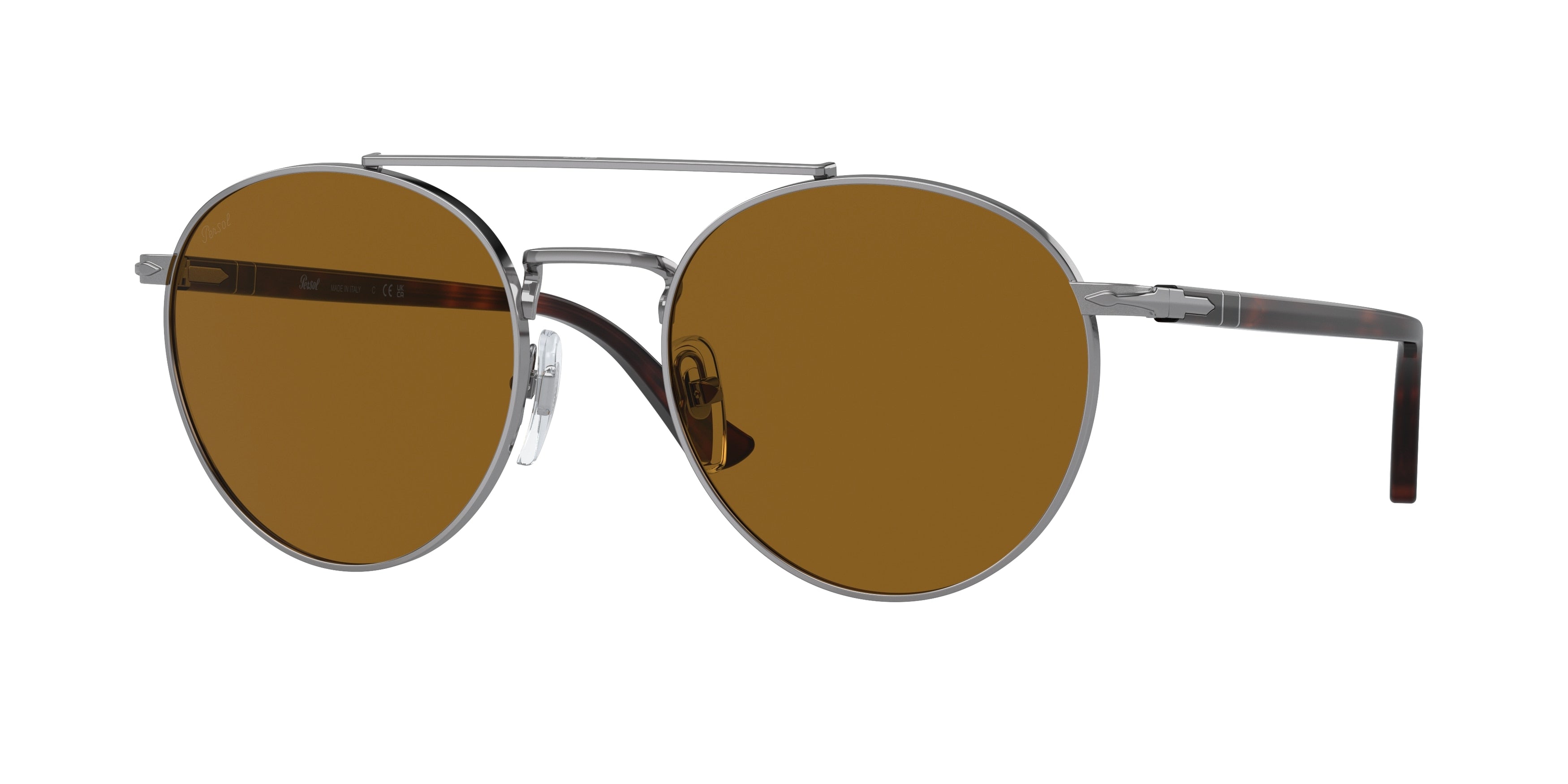 Persol PO1011S Pillow Sunglasses  513/33-Gunmetal 54-145-20 - Color Map Grey