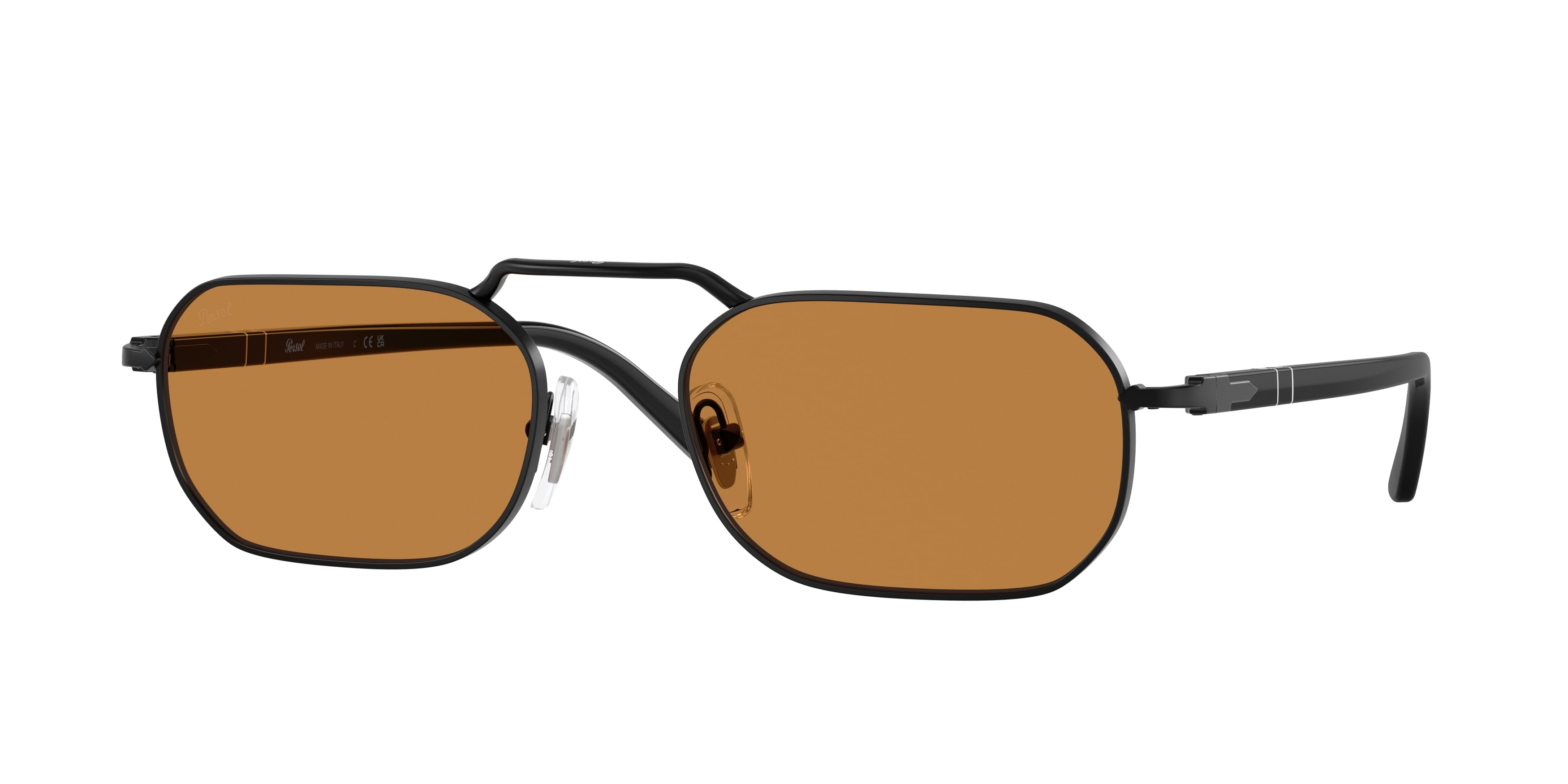 Persol PO1020S Rectangle Sunglasses  107853-Demigloss Black 57-140-20 - Color Map Black
