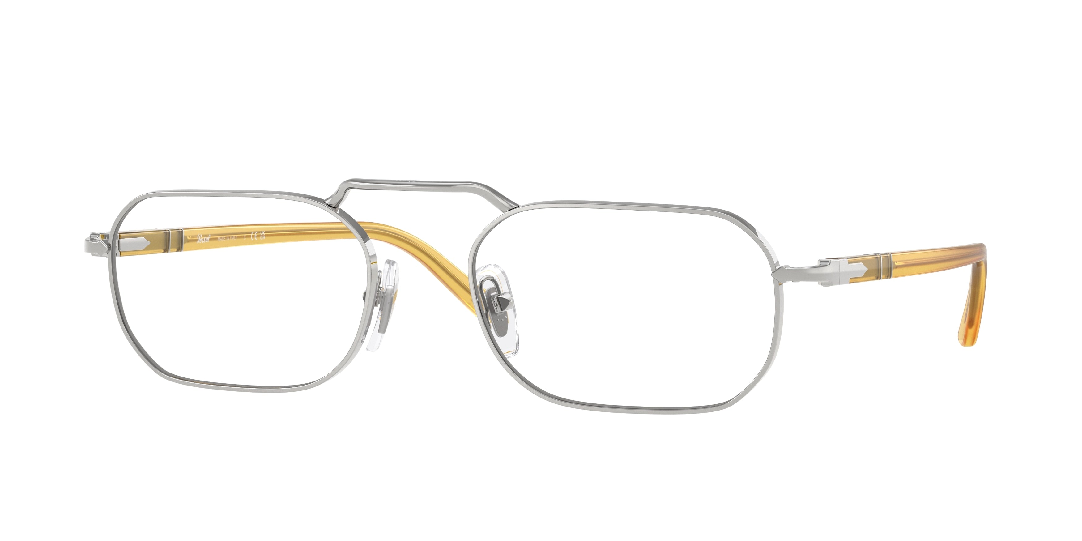 Persol PO1020V Rectangle Eyeglasses  518-Silver 53-140-20 - Color Map Silver