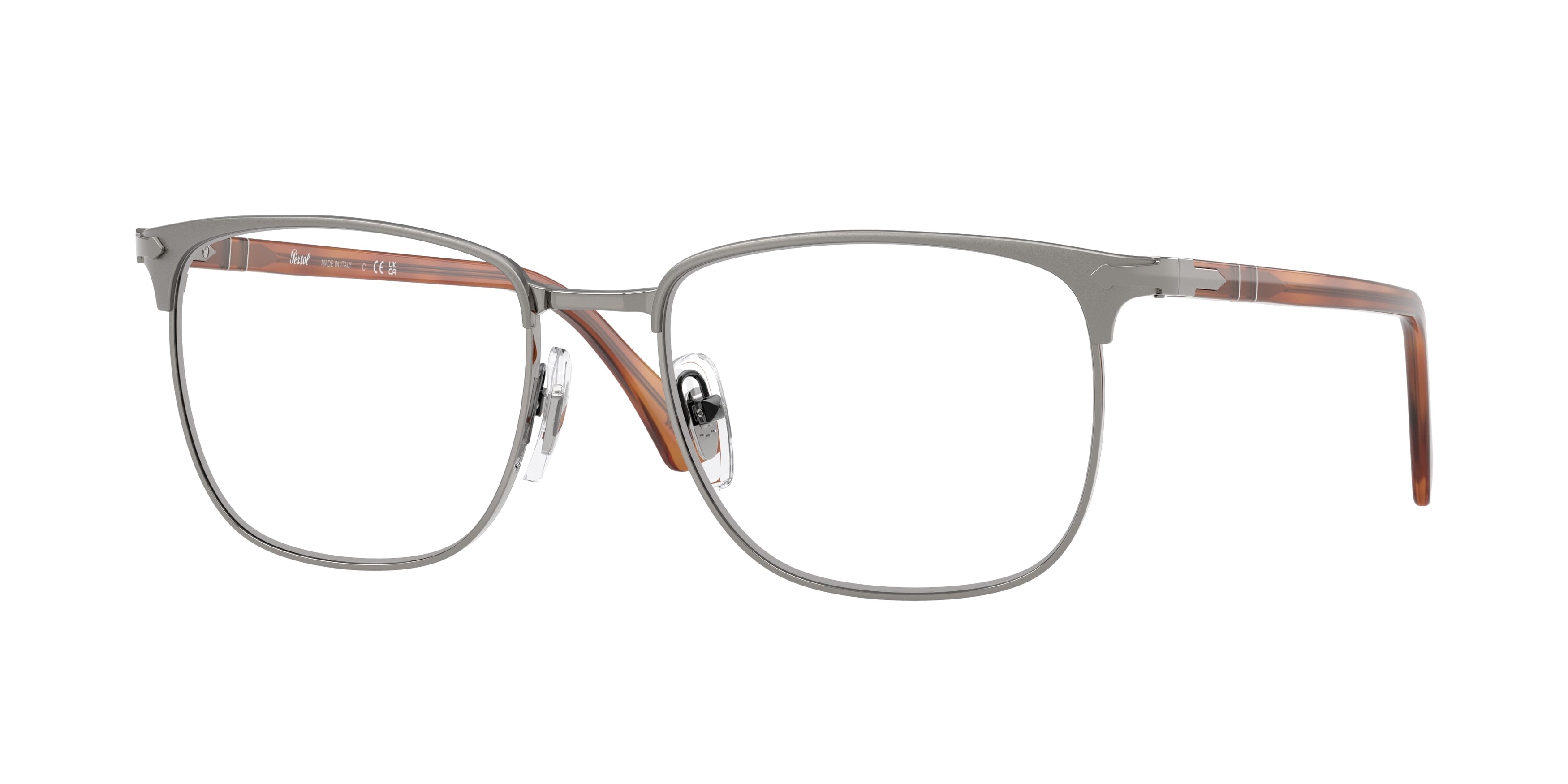 Persol PO1021V Square Eyeglasses  1131-Gunmetal 55-145-18 - Color Map Grey