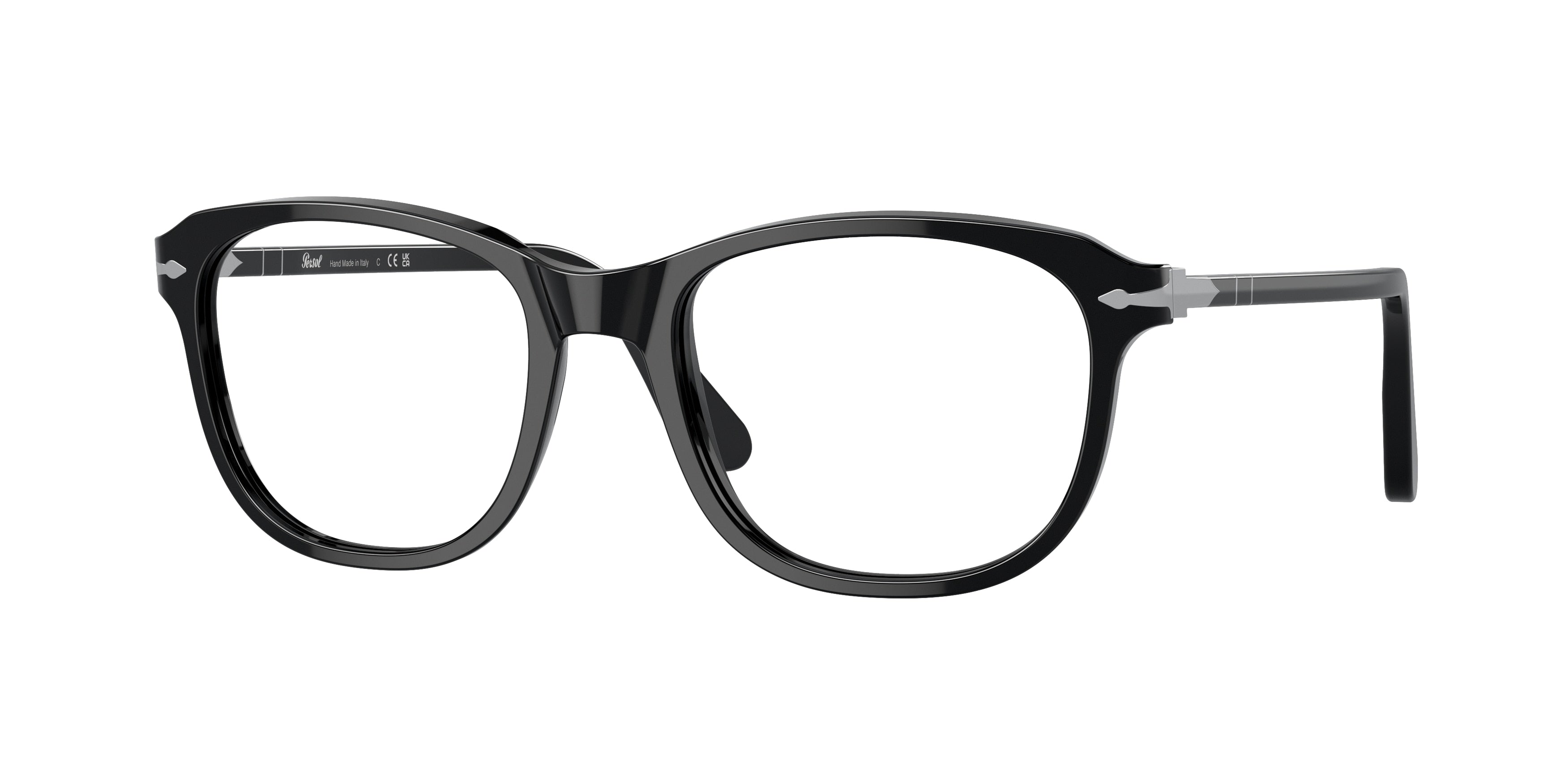 Persol PO1935V Pillow Eyeglasses  95-Black 53-145-19 - Color Map Black