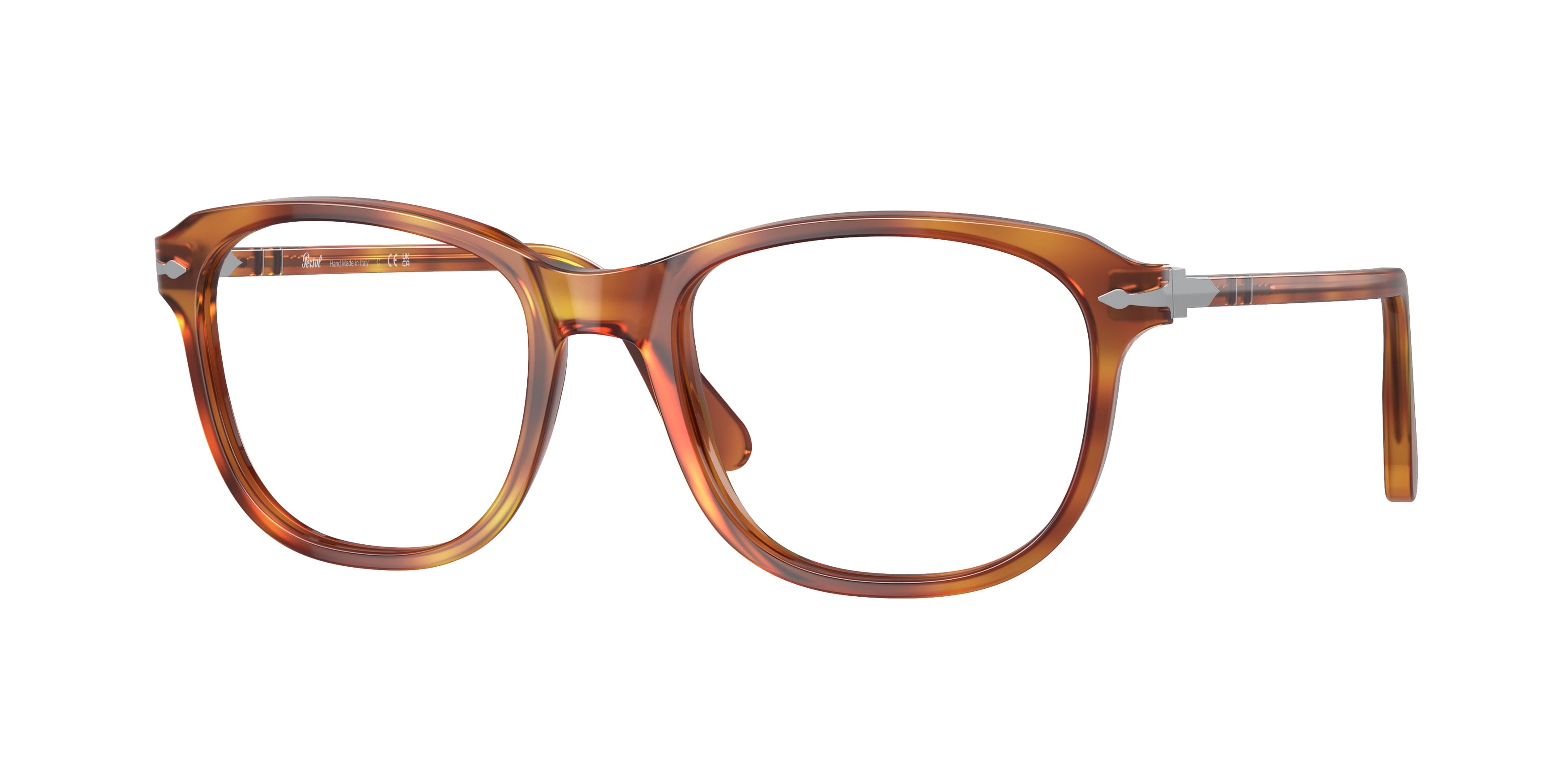 Persol PO1935V Pillow Eyeglasses  96-Terra Di Siena 53-145-19 - Color Map Brown