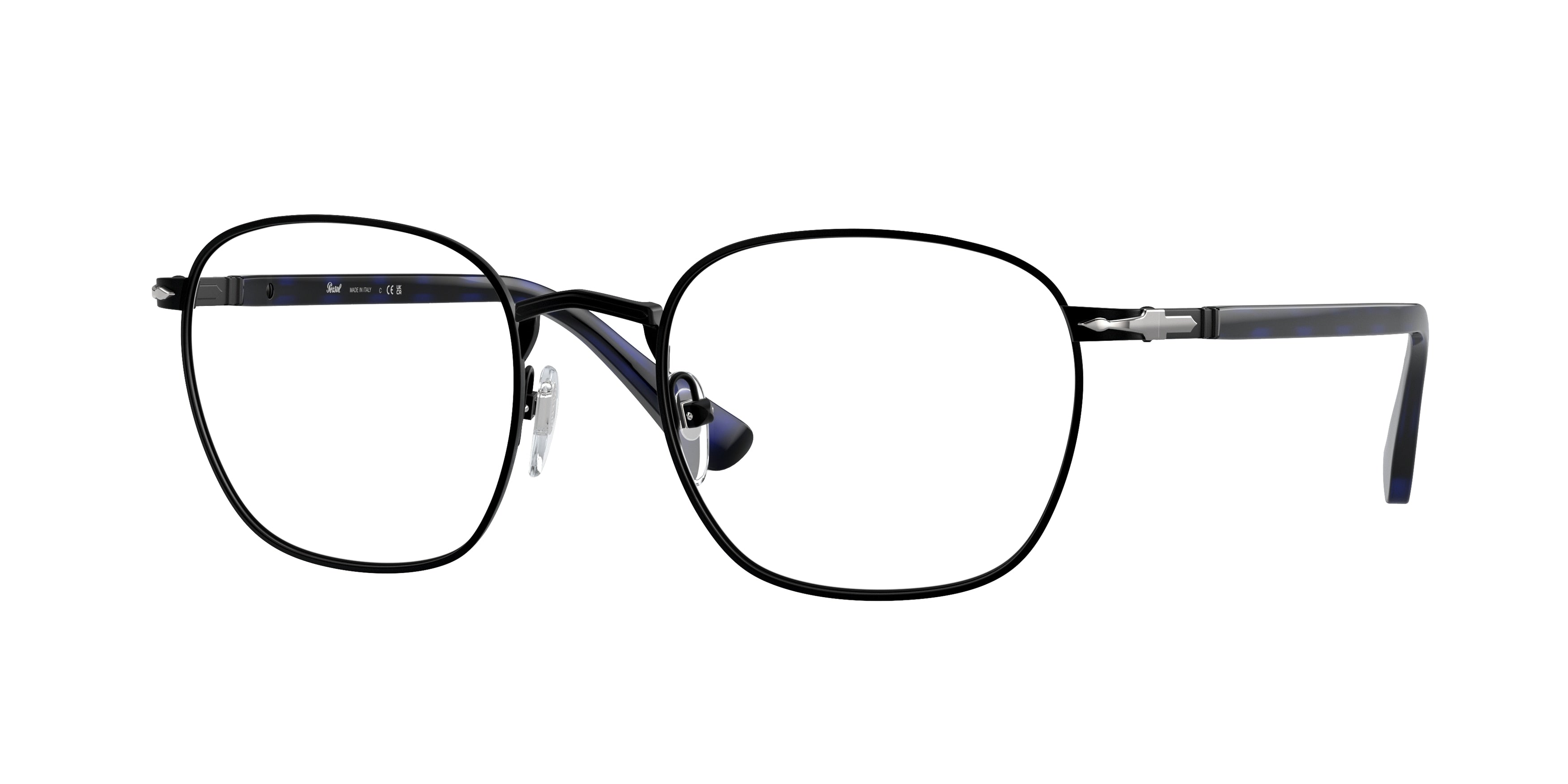 Persol PO2476V Square Eyeglasses  1078-Black 52-145-20 - Color Map Black