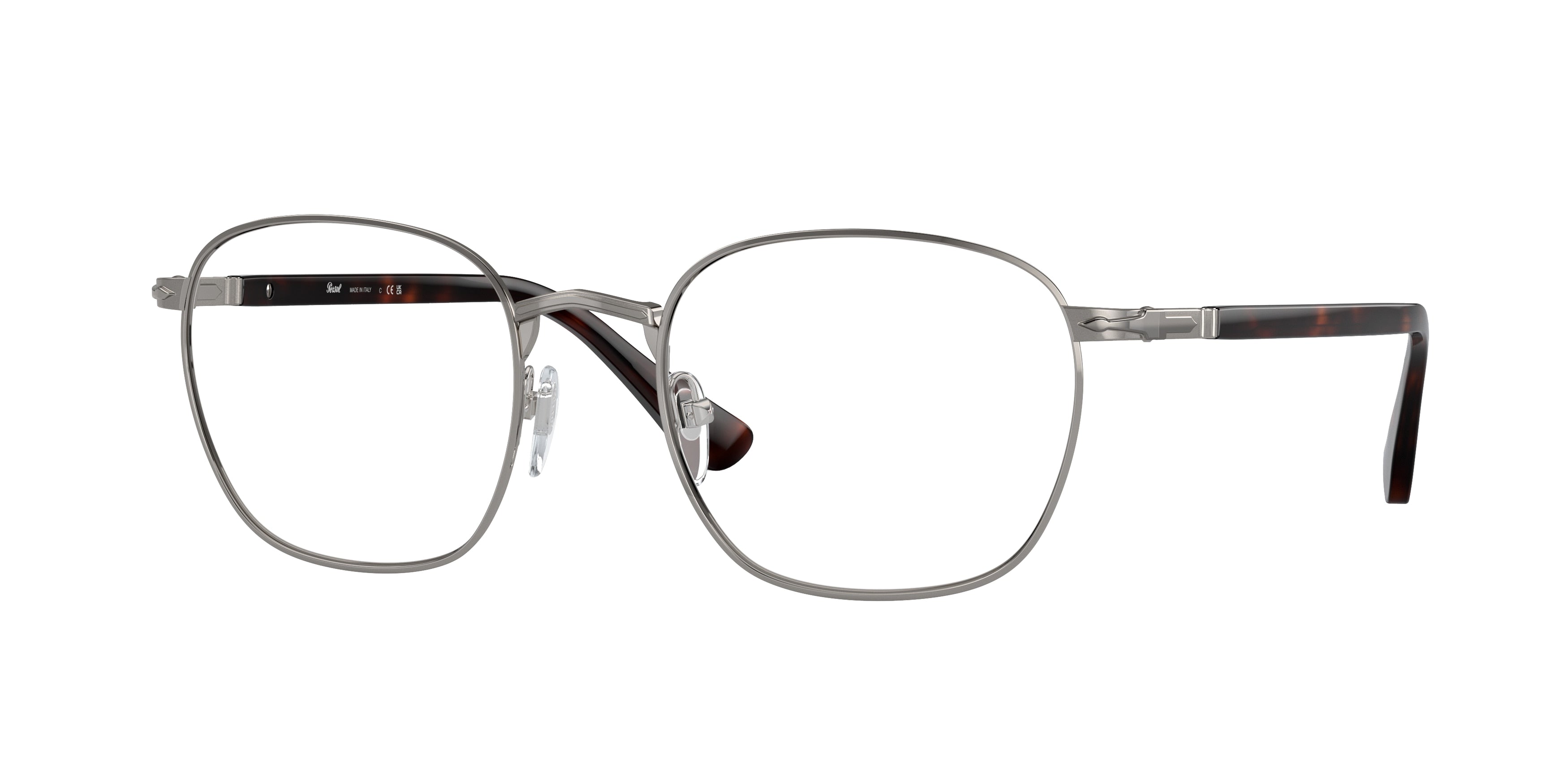 Persol PO2476V Square Eyeglasses  513-Gunmetal 52-145-20 - Color Map Grey