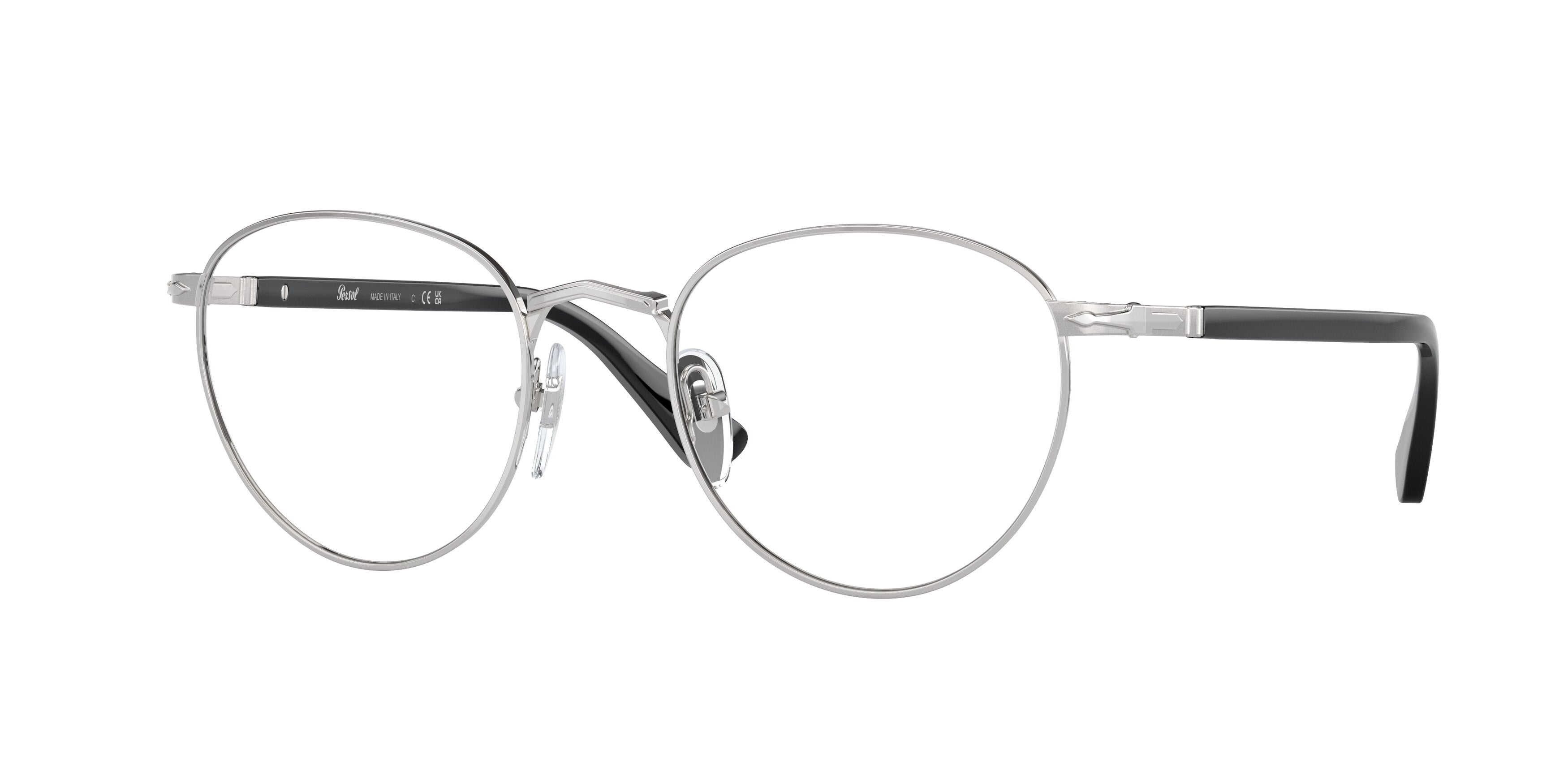 Persol PO2478V Phantos Eyeglasses  518-Silver 50-145-20 - Color Map Silver