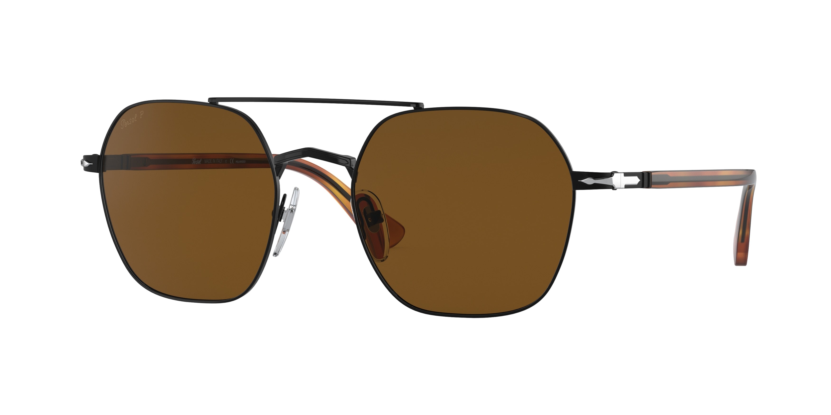 Persol PO2483S Square Sunglasses  109157-Black 52-145-20 - Color Map Black