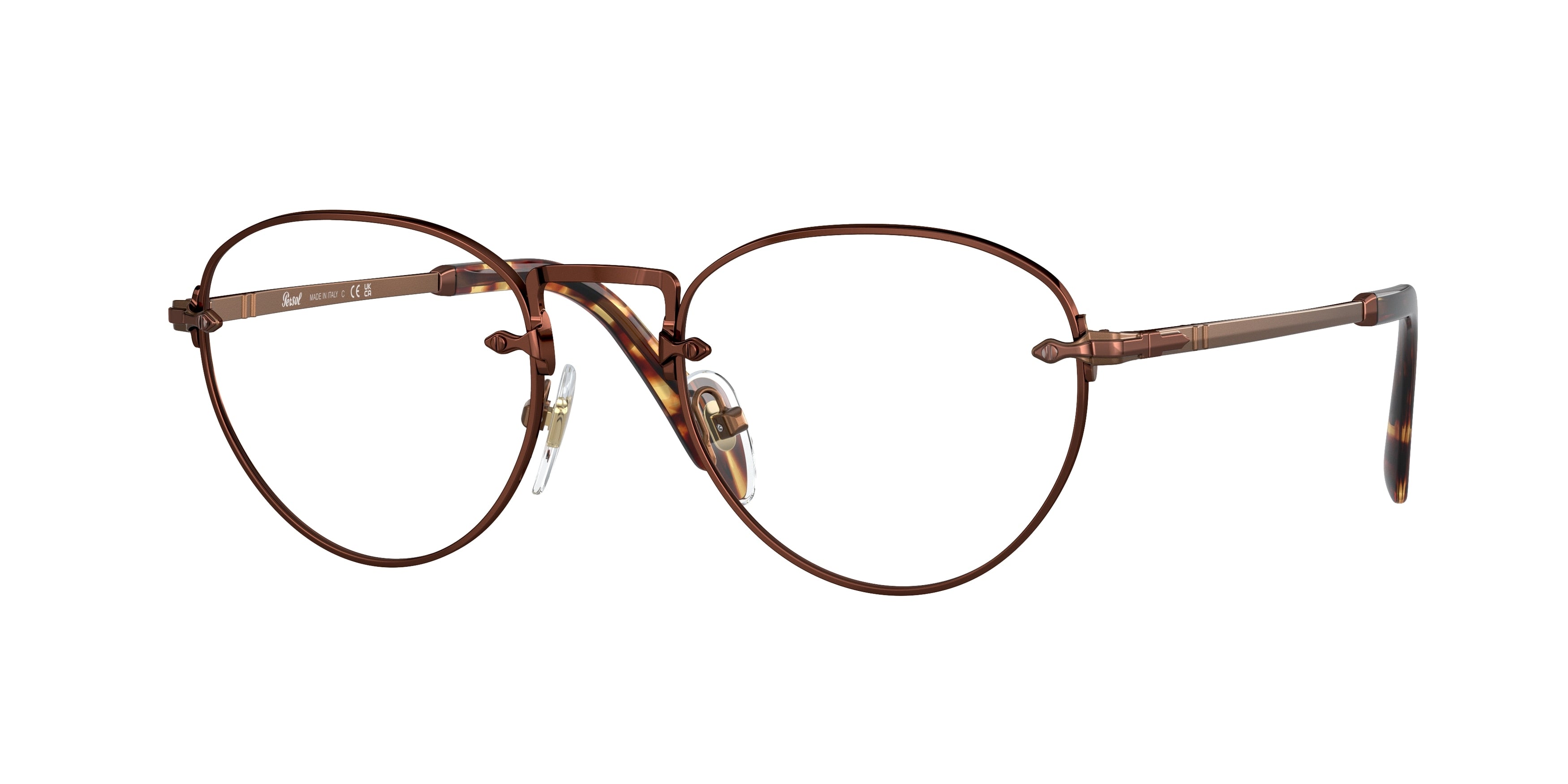 Persol PO2491V Phantos Eyeglasses  1123-Brown 49-140-20 - Color Map Brown
