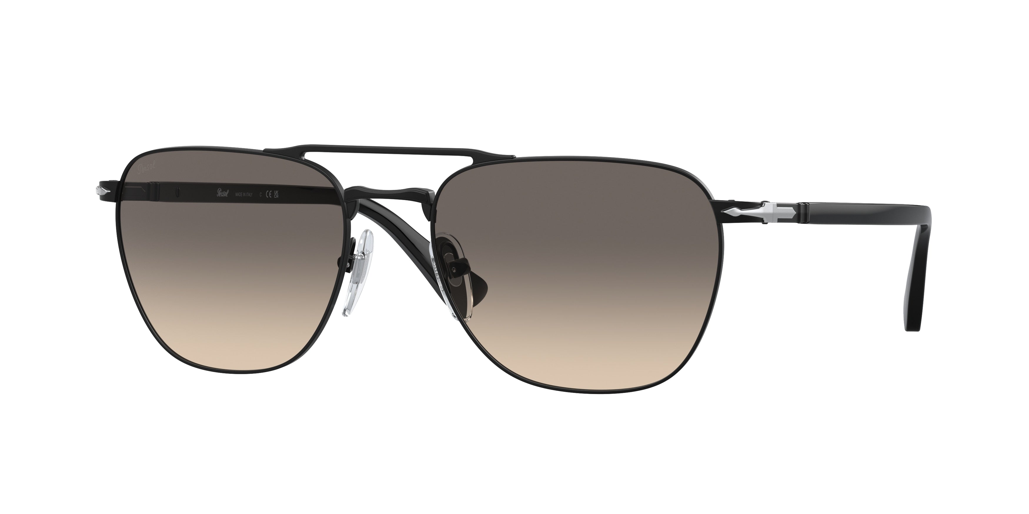 Persol PO2494S Pillow Sunglasses  107832-Black 55-140-18 - Color Map Black