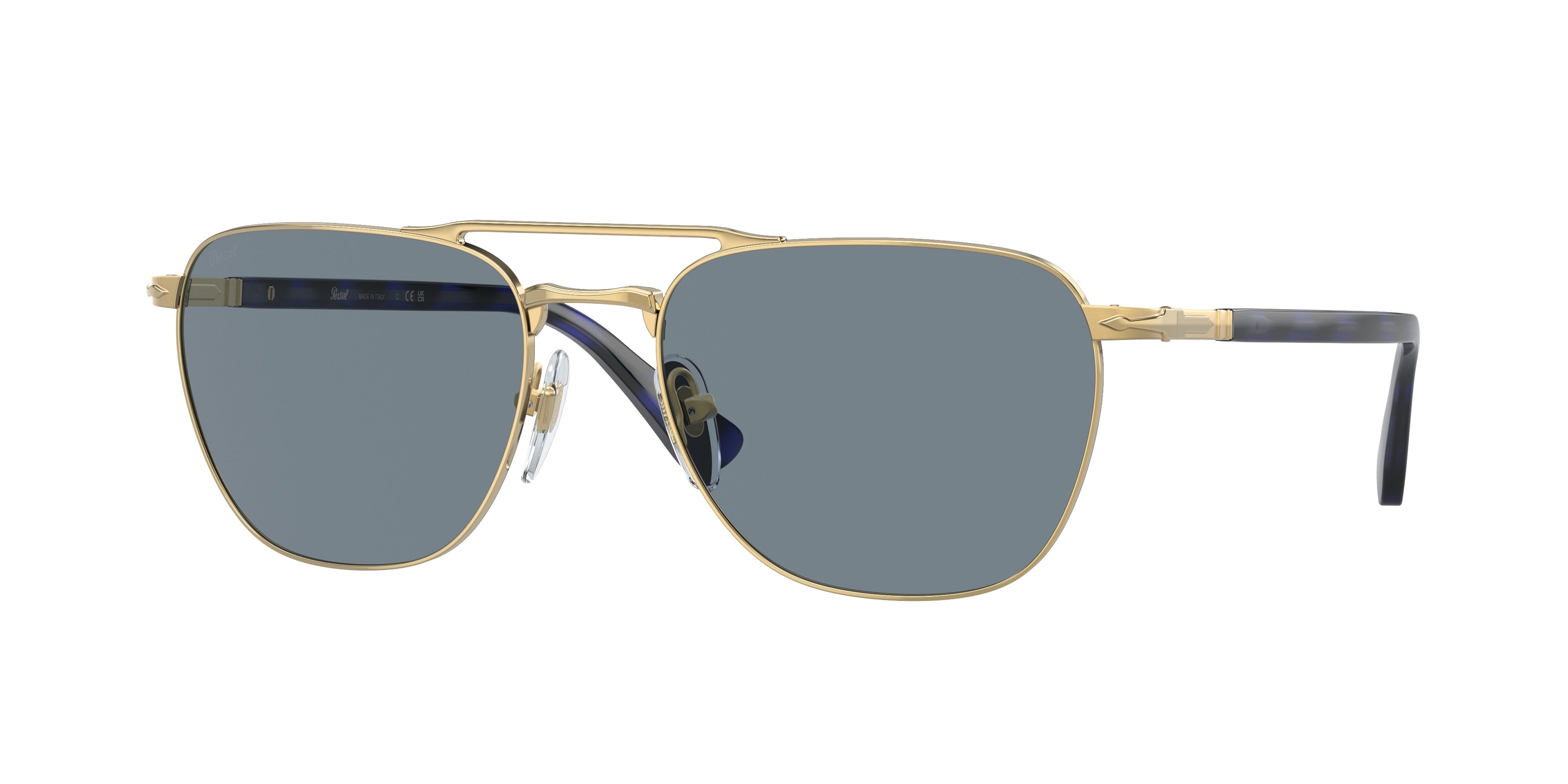 Persol PO2494S Pillow Sunglasses  114156-Gold 55-140-18 - Color Map Gold
