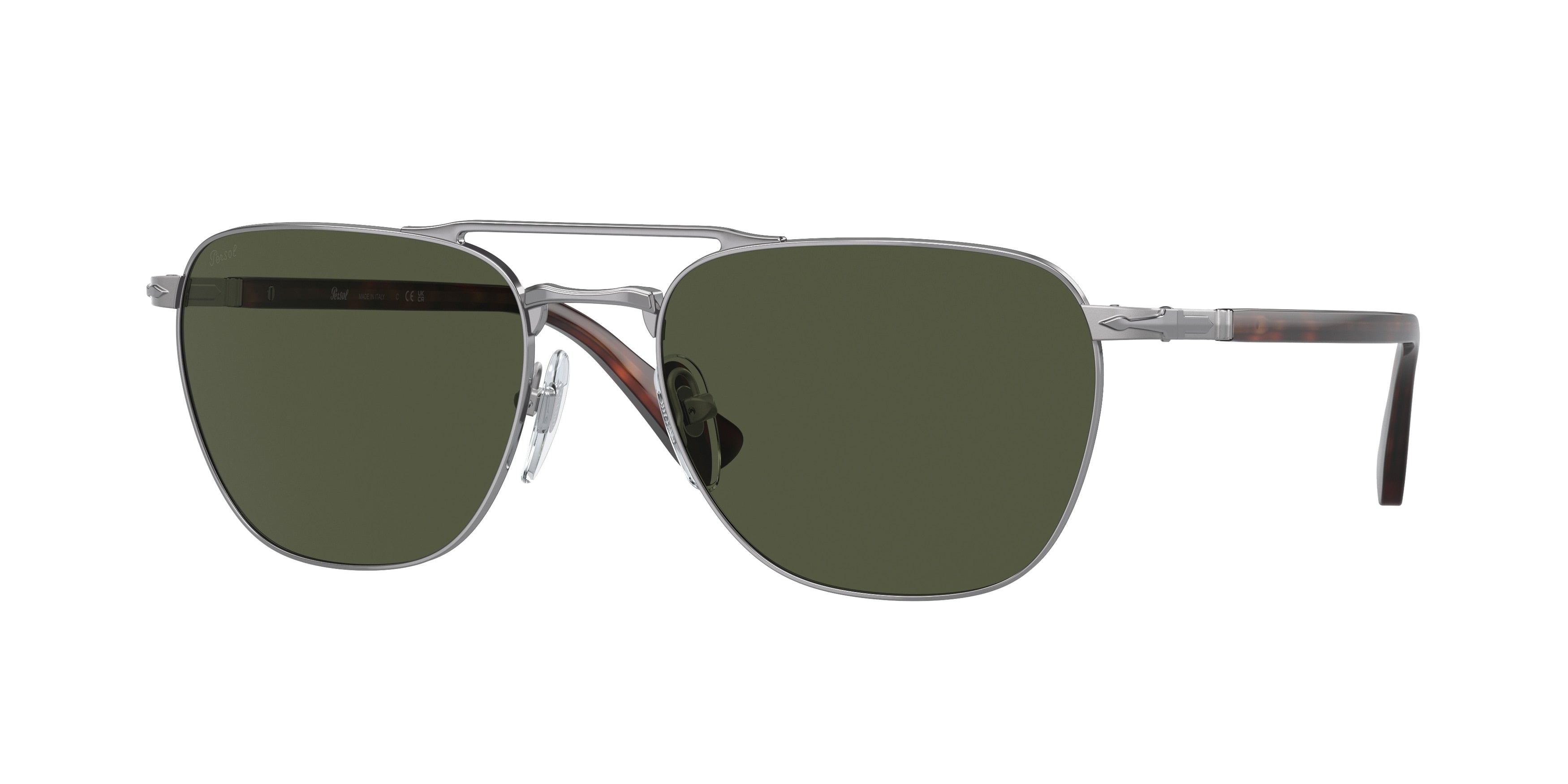Persol PO2494S Pillow Sunglasses  513/31-Gunmetal 55-140-18 - Color Map Grey