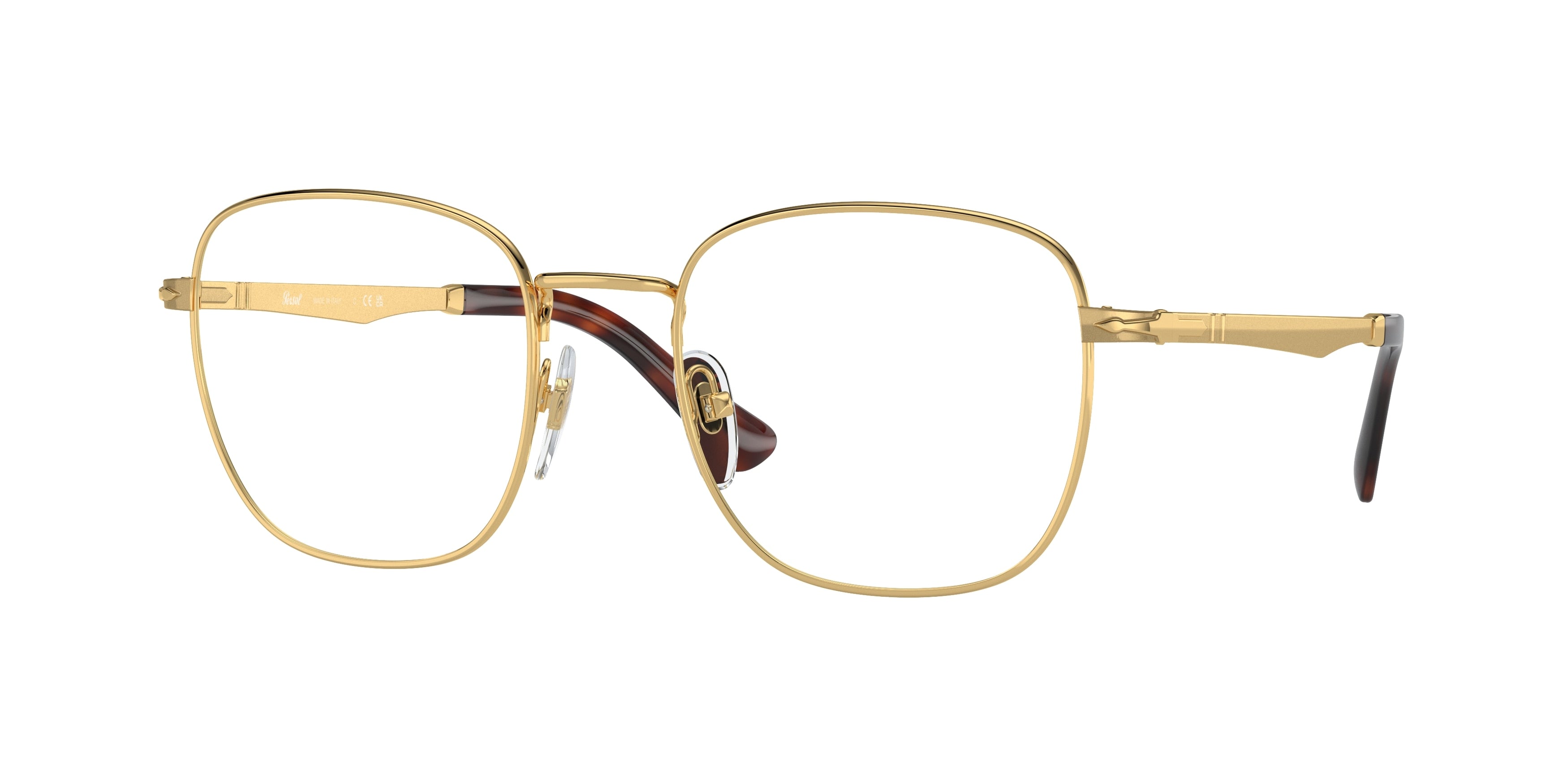 Persol PO2497V Square Eyeglasses  1142-Gold 50-140-20 - Color Map Gold