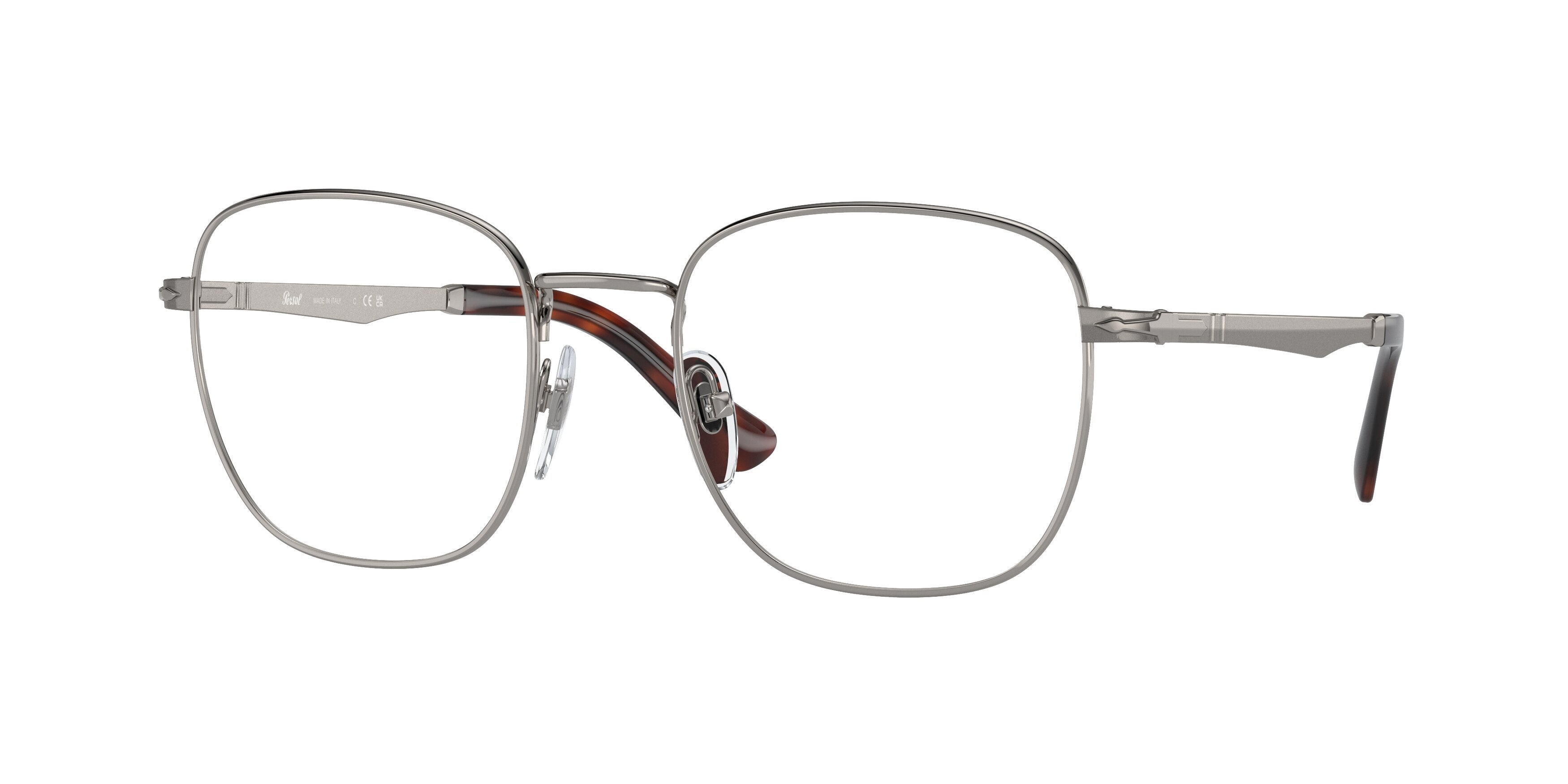 Persol PO2497V Square Eyeglasses  513-Gunmetal 52-140-20 - Color Map Grey