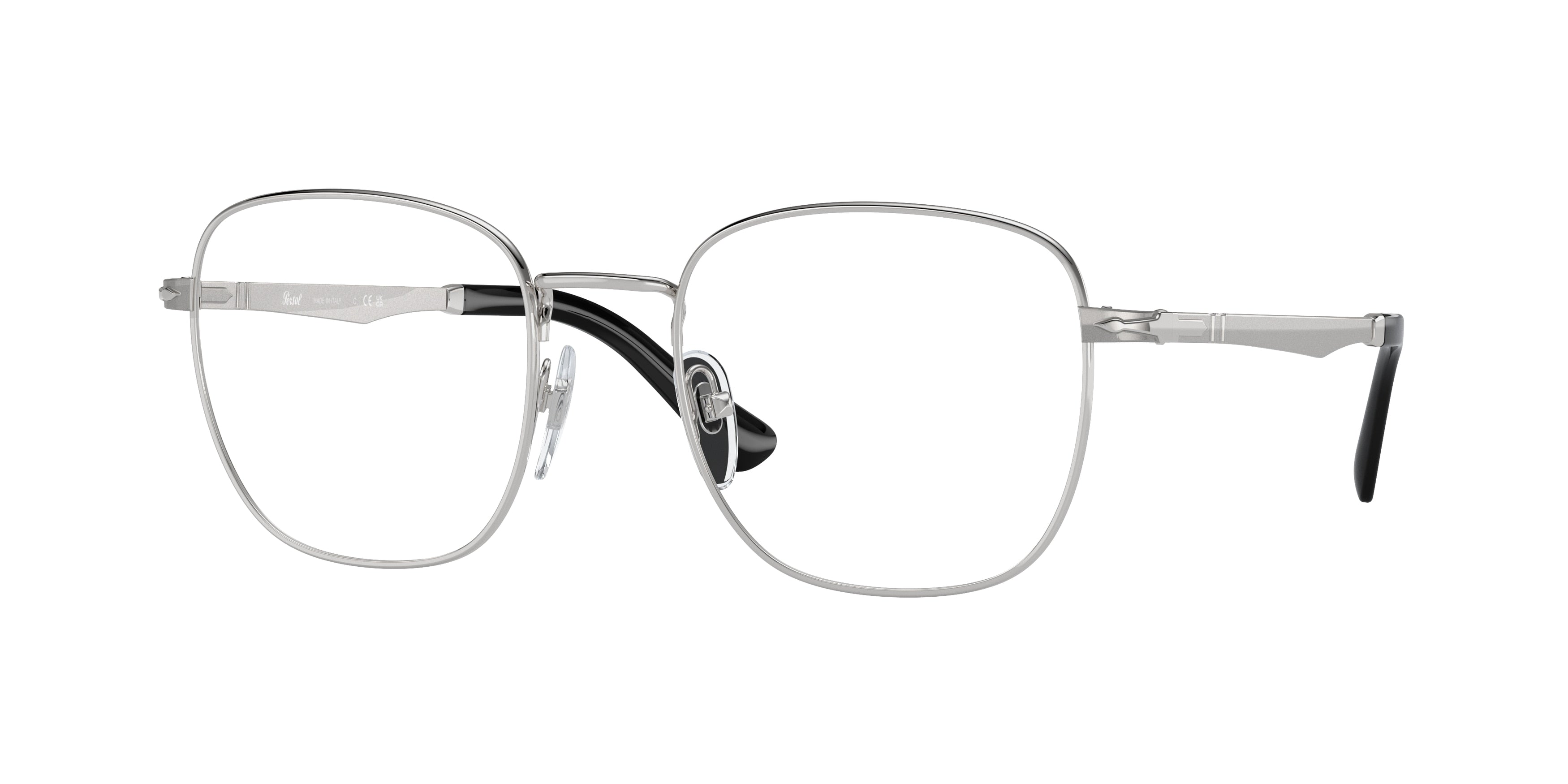 Persol PO2497V Square Eyeglasses  518-Silver 52-140-20 - Color Map Silver