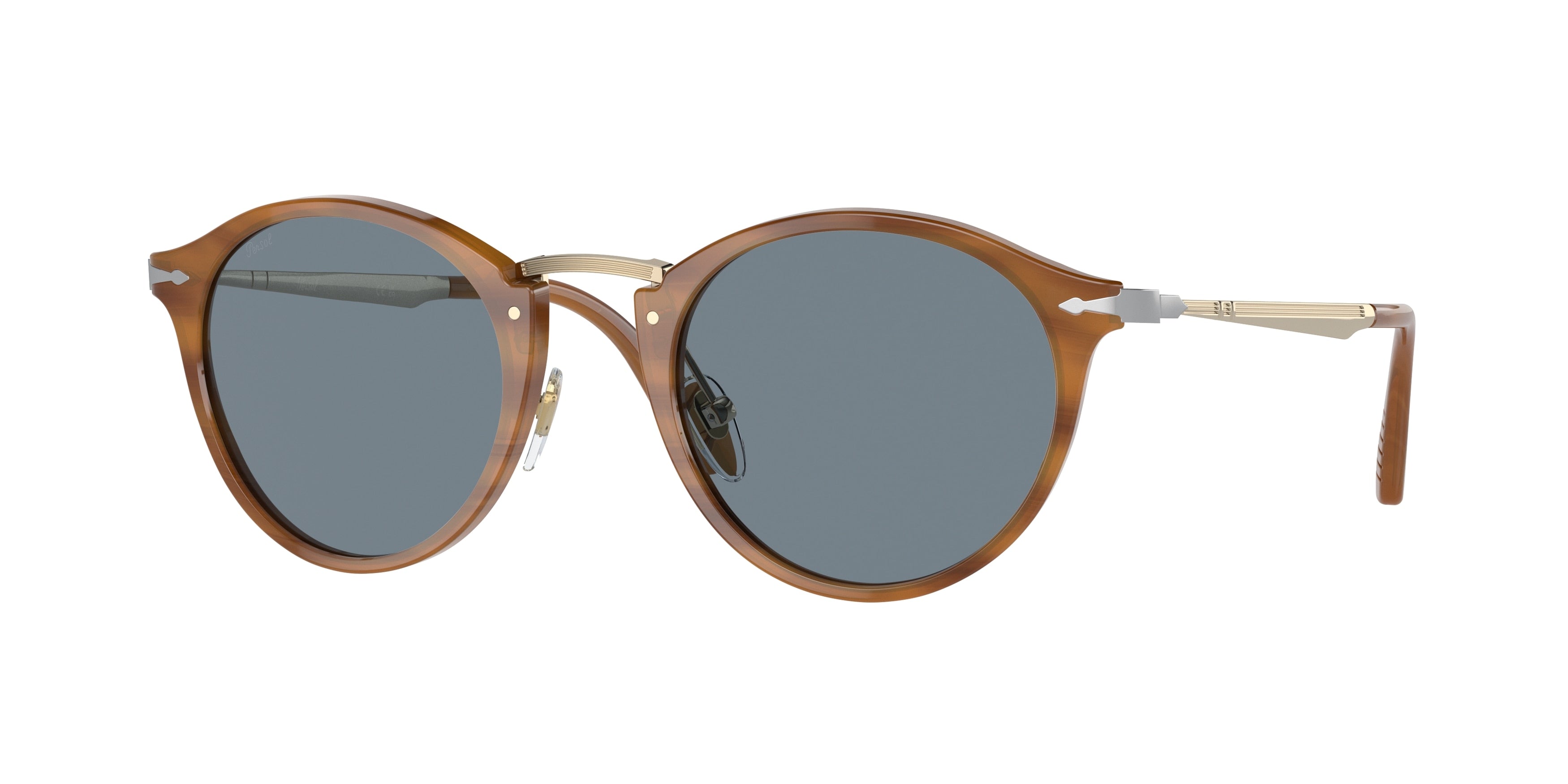 Persol PO3166S Phantos Sunglasses  960/56-Striped Brown 51-145-22 - Color Map Tortoise