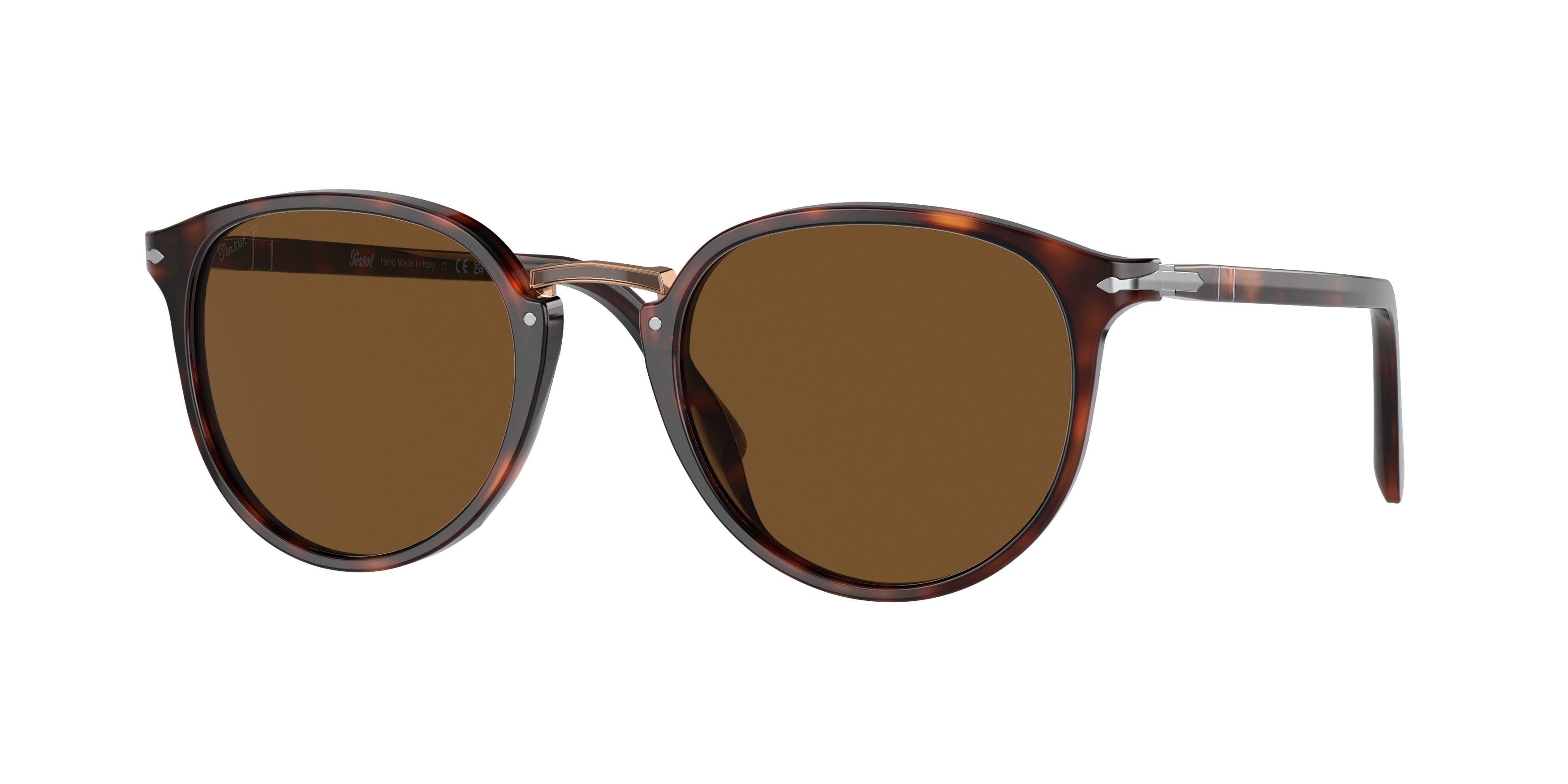 Persol PO3210S Oval Sunglasses  24/57-Havana 54-145-21 - Color Map Tortoise