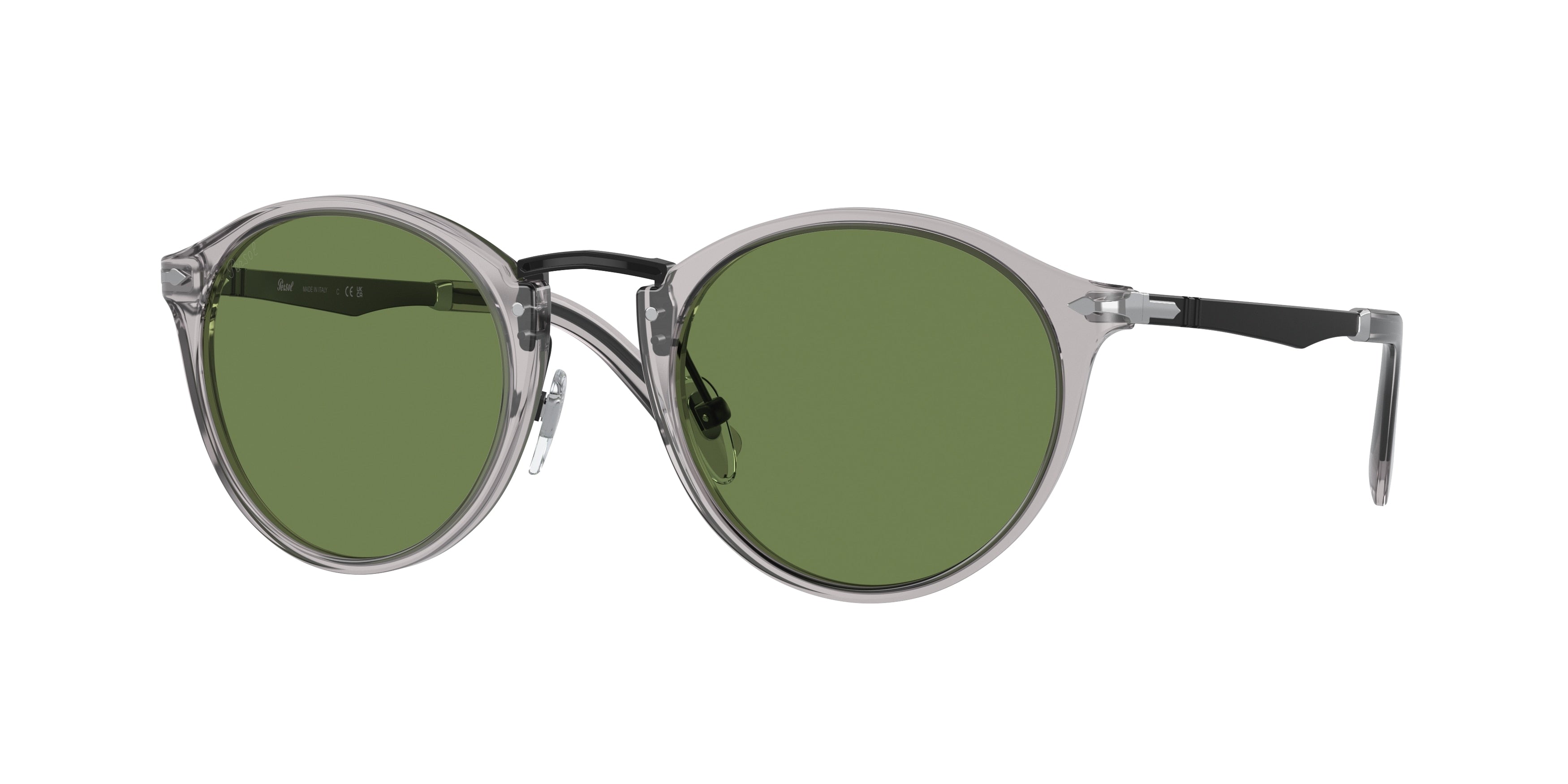 Persol PO3248S Phantos Sunglasses  309/4E-Grey Transparent 49-140-22 - Color Map Grey