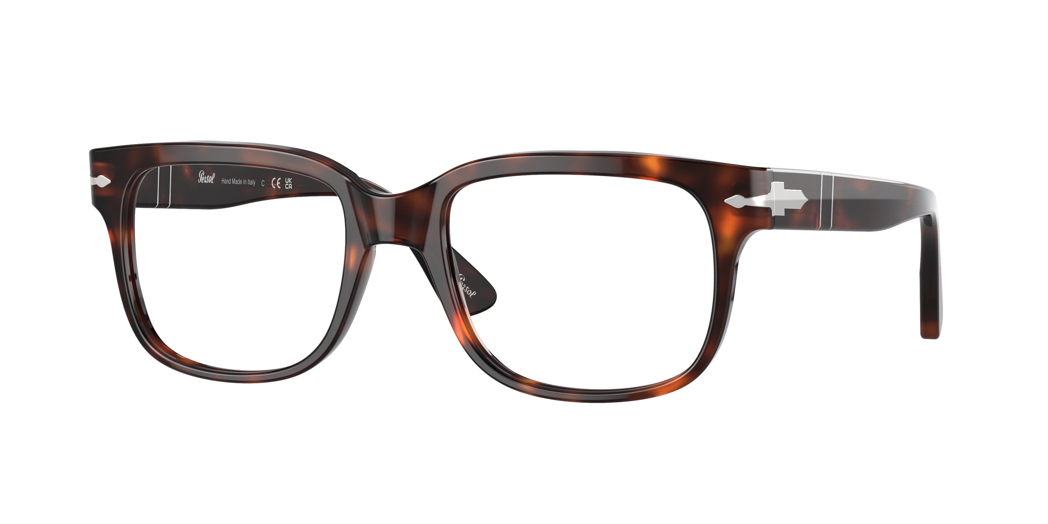 Persol PO3252V Rectangle Eyeglasses  24-Havana 50-145-19 - Color Map Tortoise